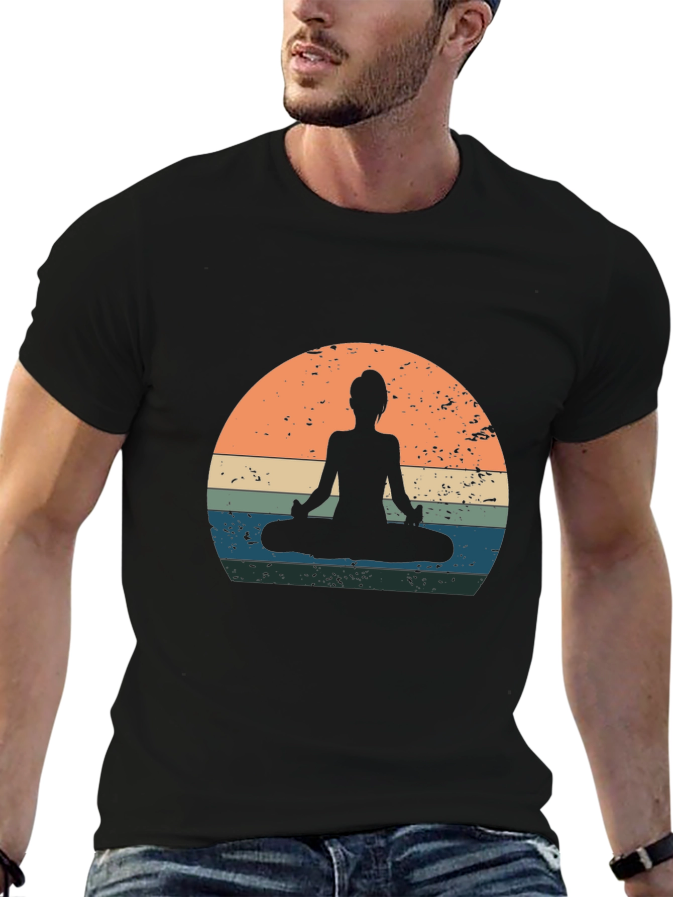Yoga Silhouette Graphic Tee