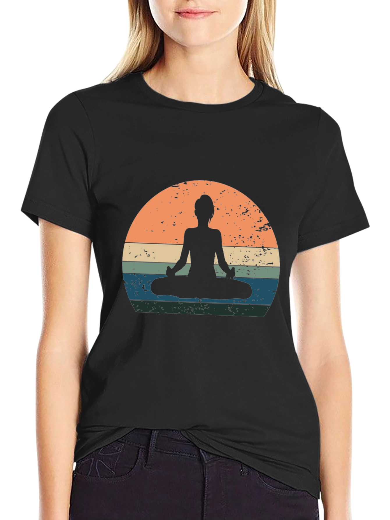 Yoga Silhouette Graphic Tee
