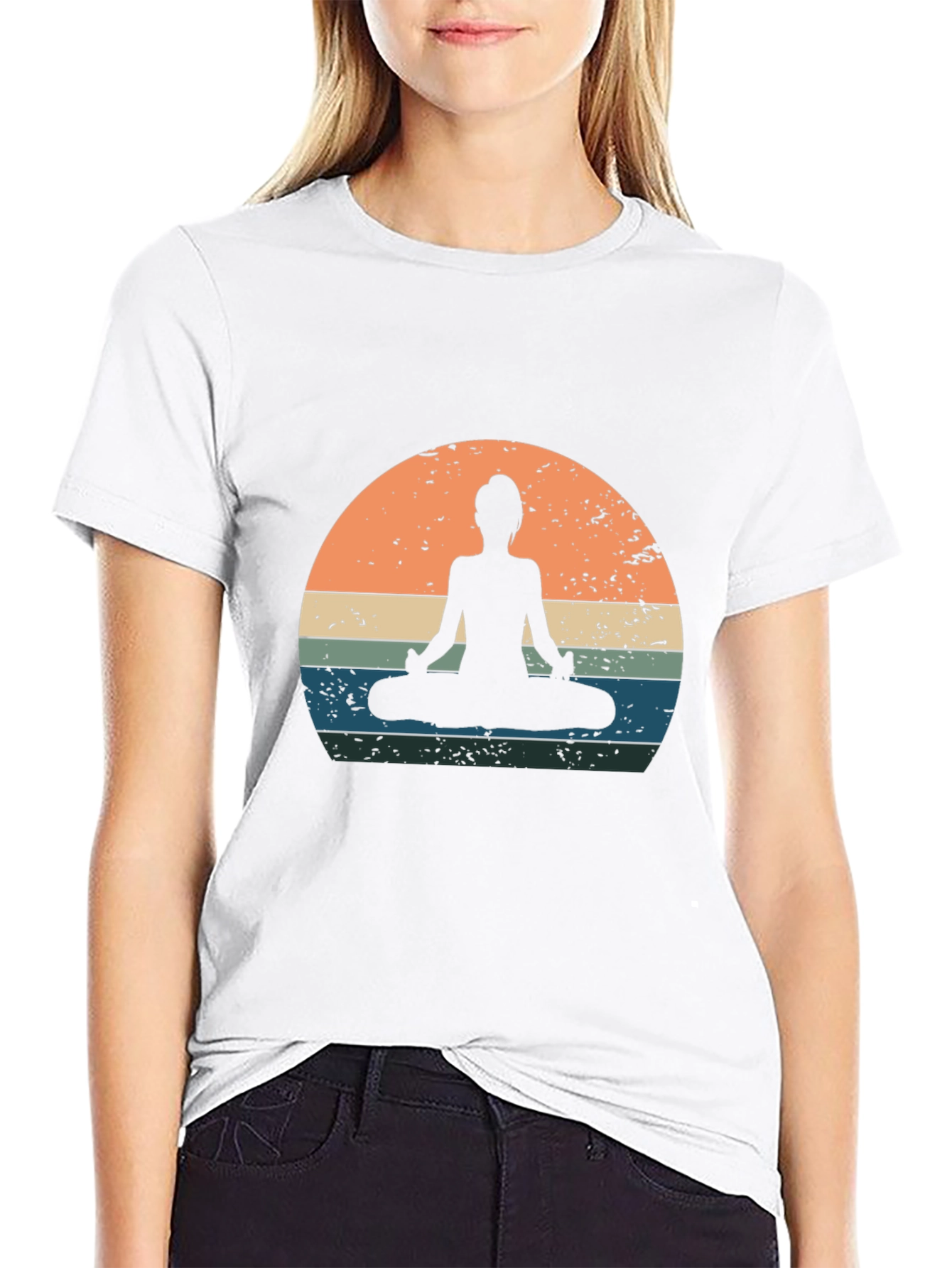 Yoga Silhouette Graphic Tee