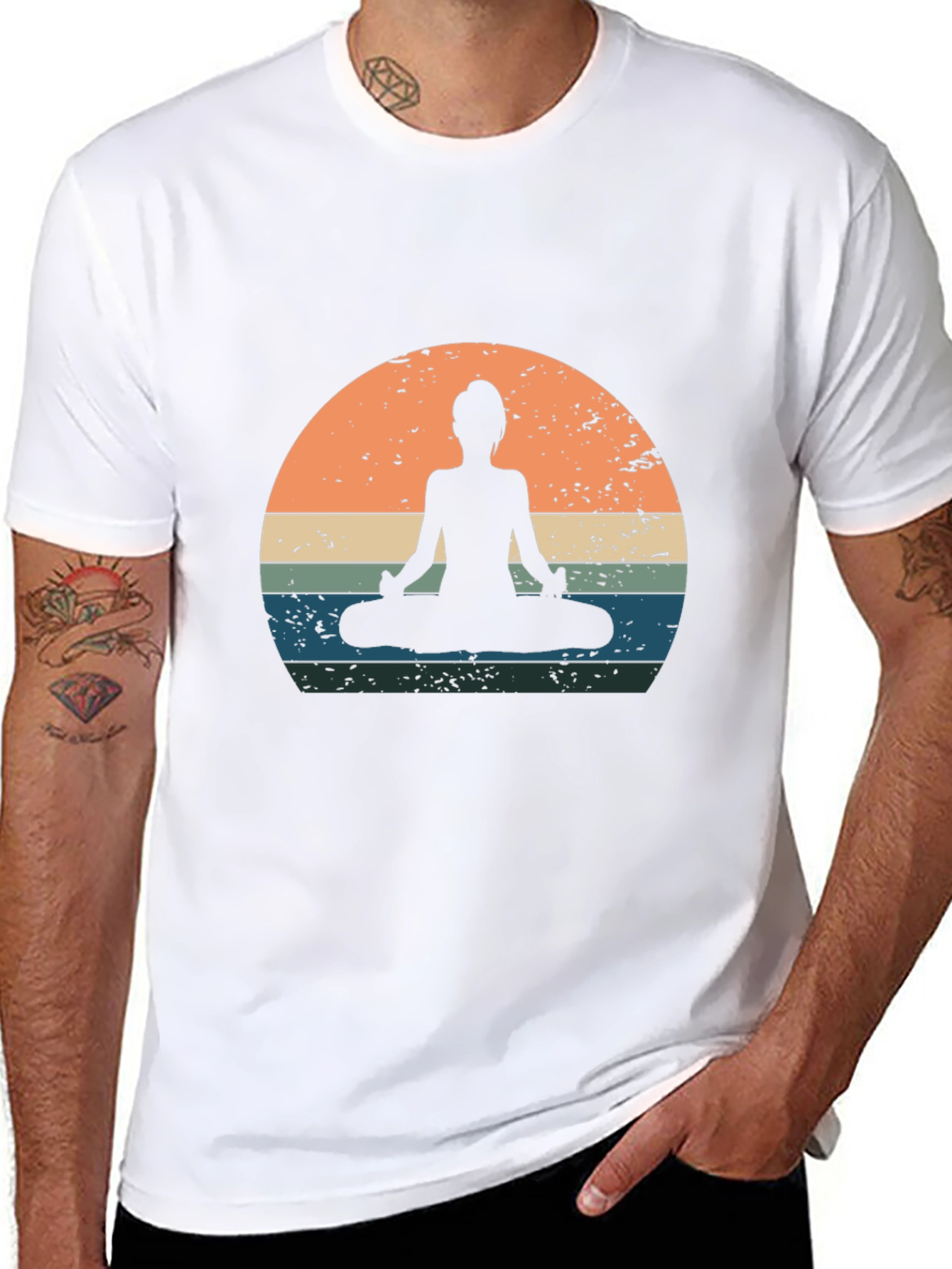 Yoga Silhouette Graphic Tee