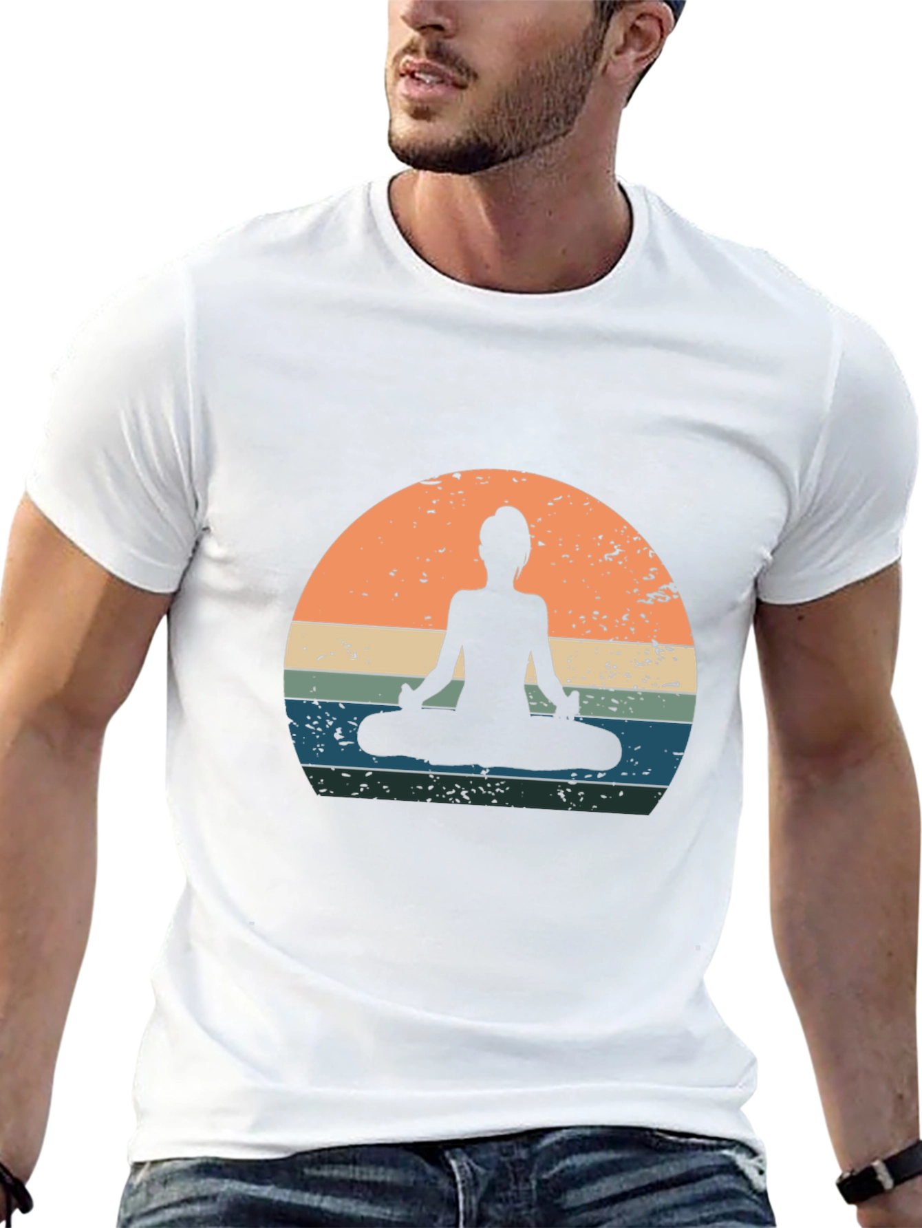 Yoga Silhouette Graphic Tee