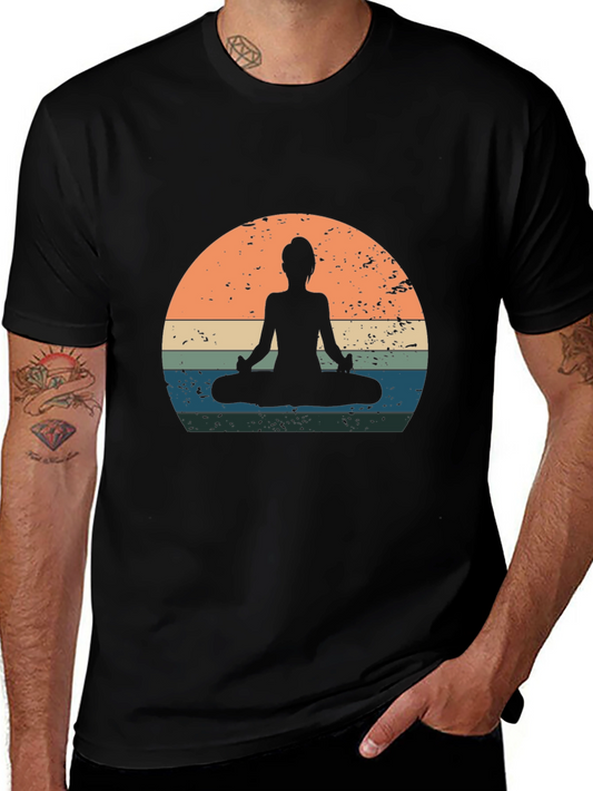 Yoga Silhouette Graphic Tee