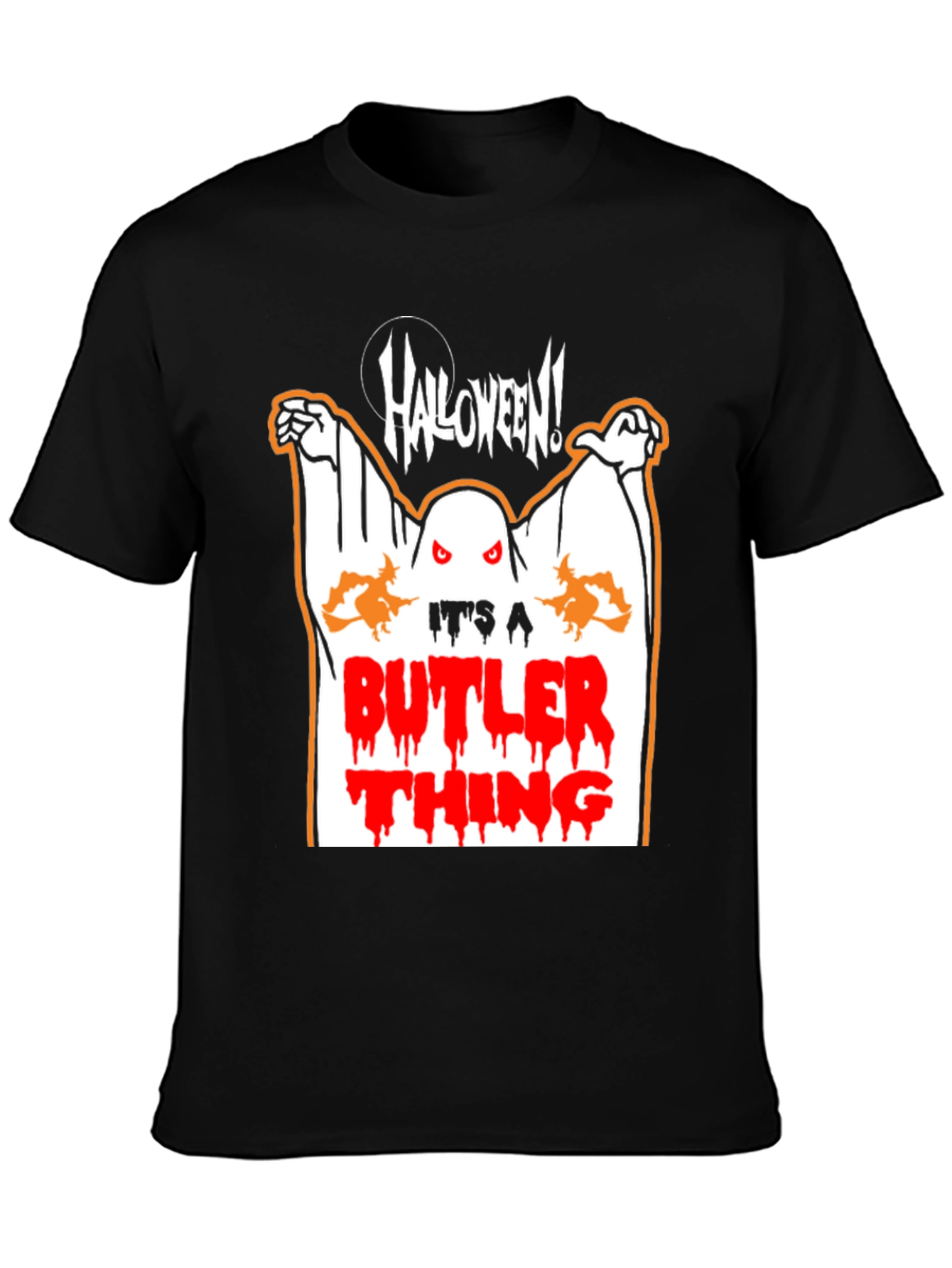 Butler Halloween Ghost T-Shirt