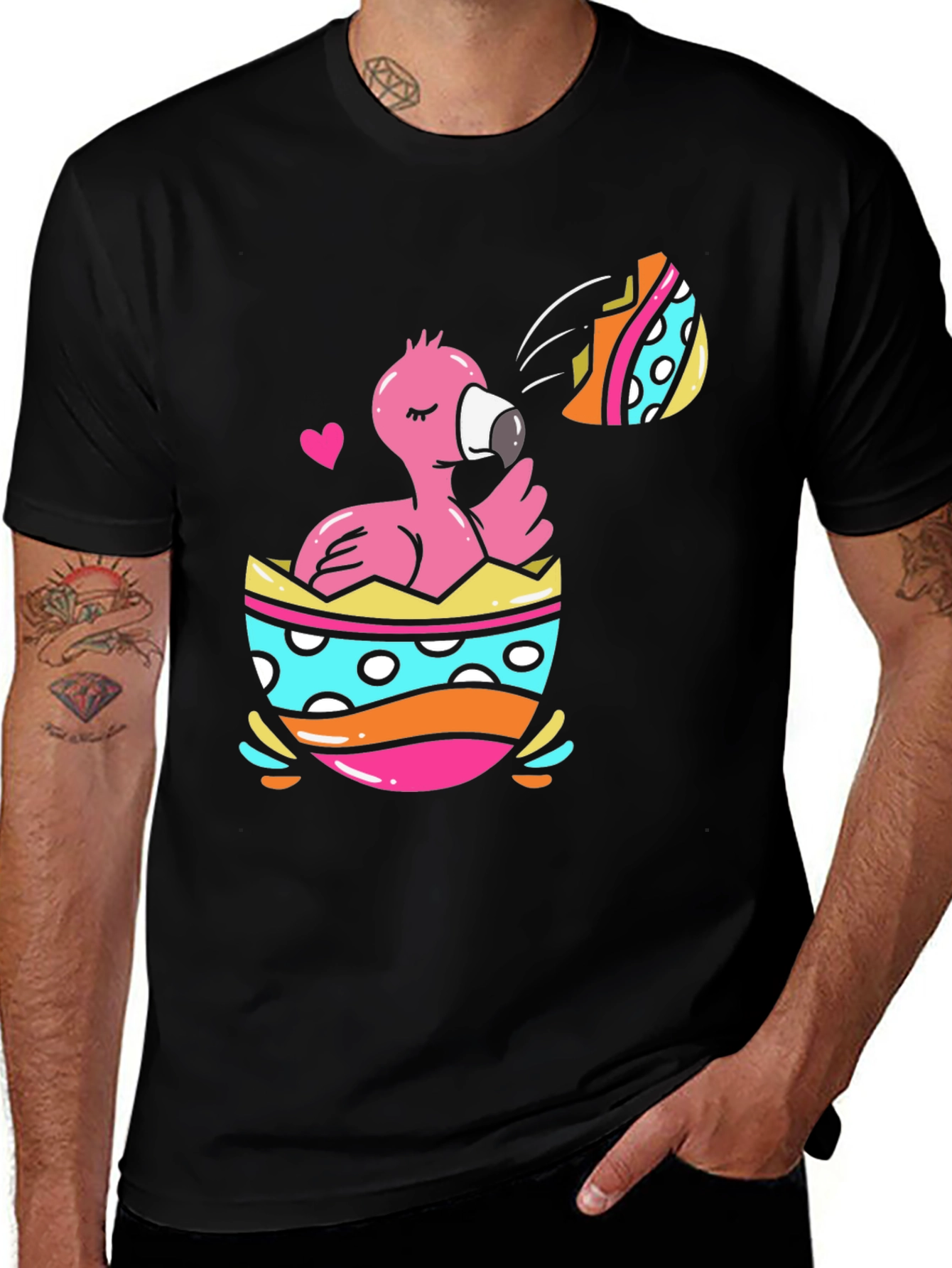 Flamingo Easter Egg T-Shirt