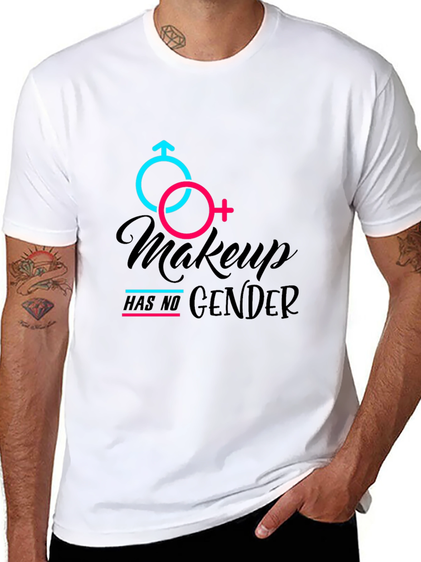 Makeup Has No Gender Graphic Tee