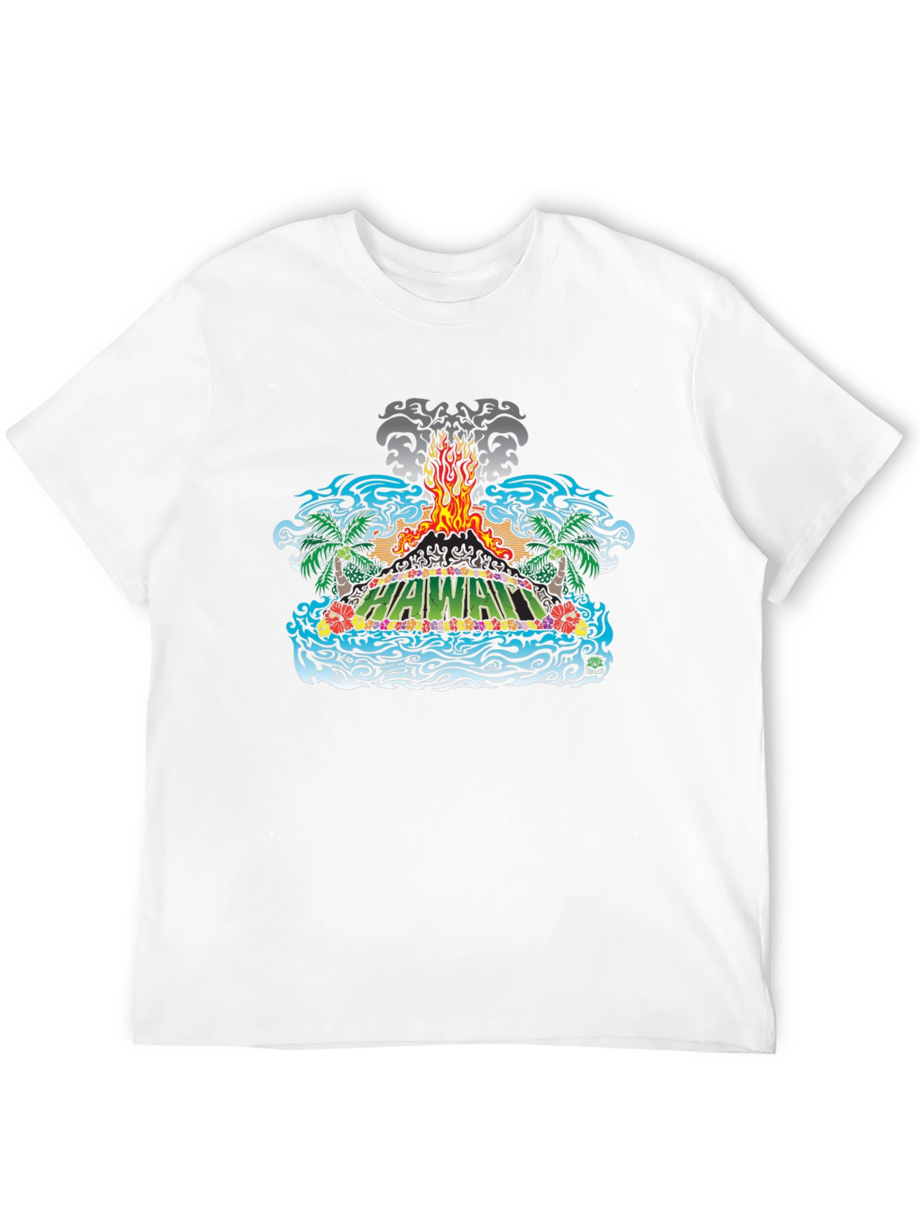 Hawaii Volcano Graphic T-Shirt - Island Vibes