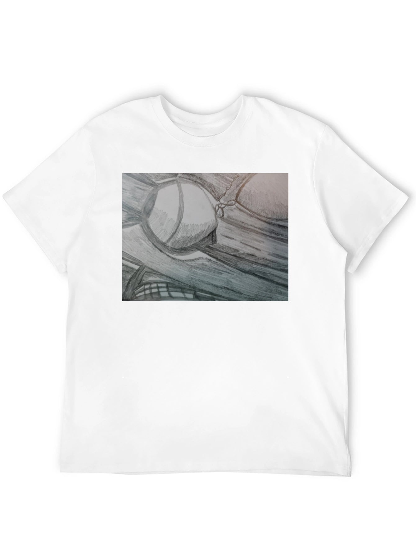 Sketch Art Tee: Unique Bra Design