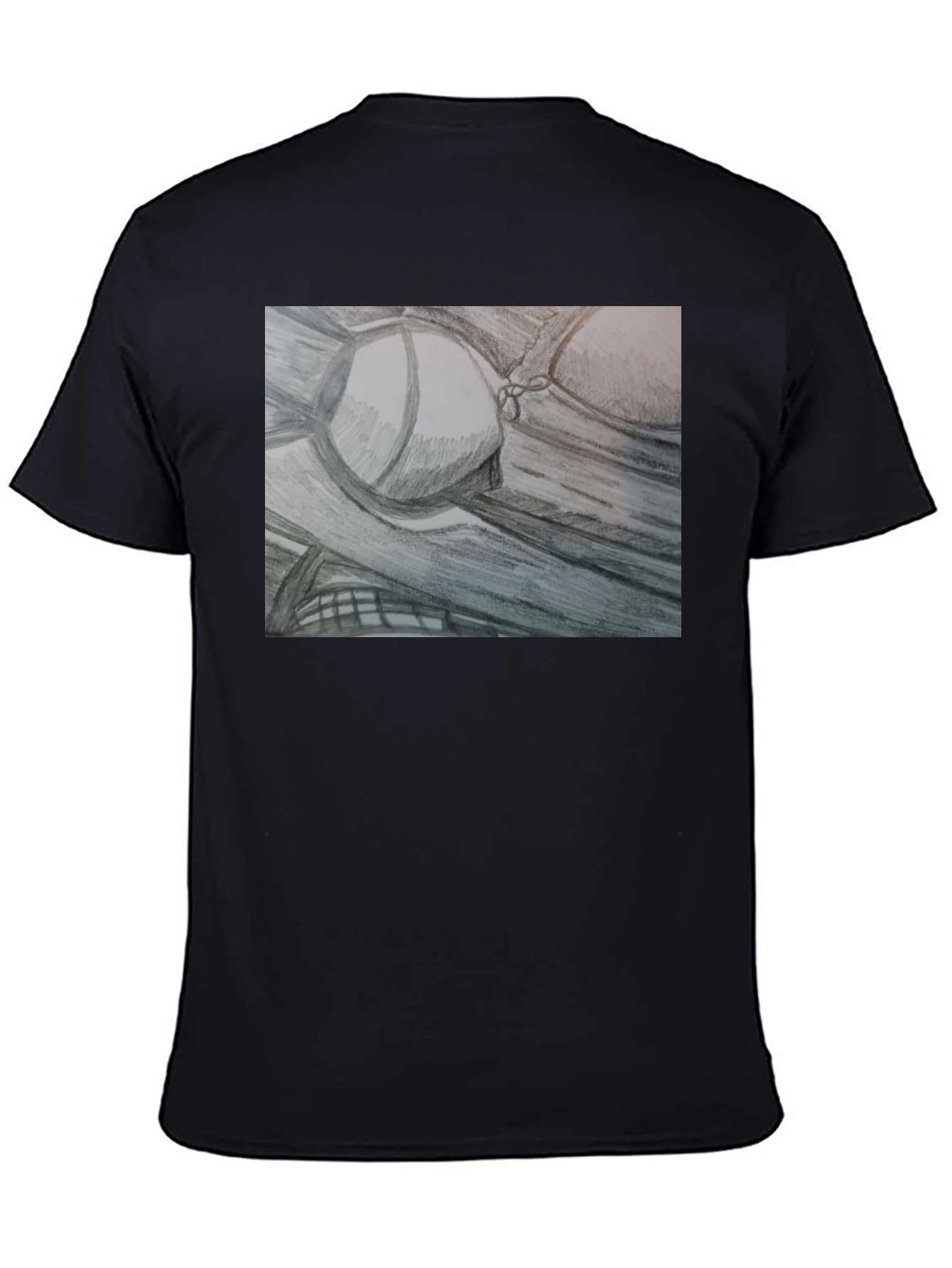 Sketch Art Tee: Unique Bra Design