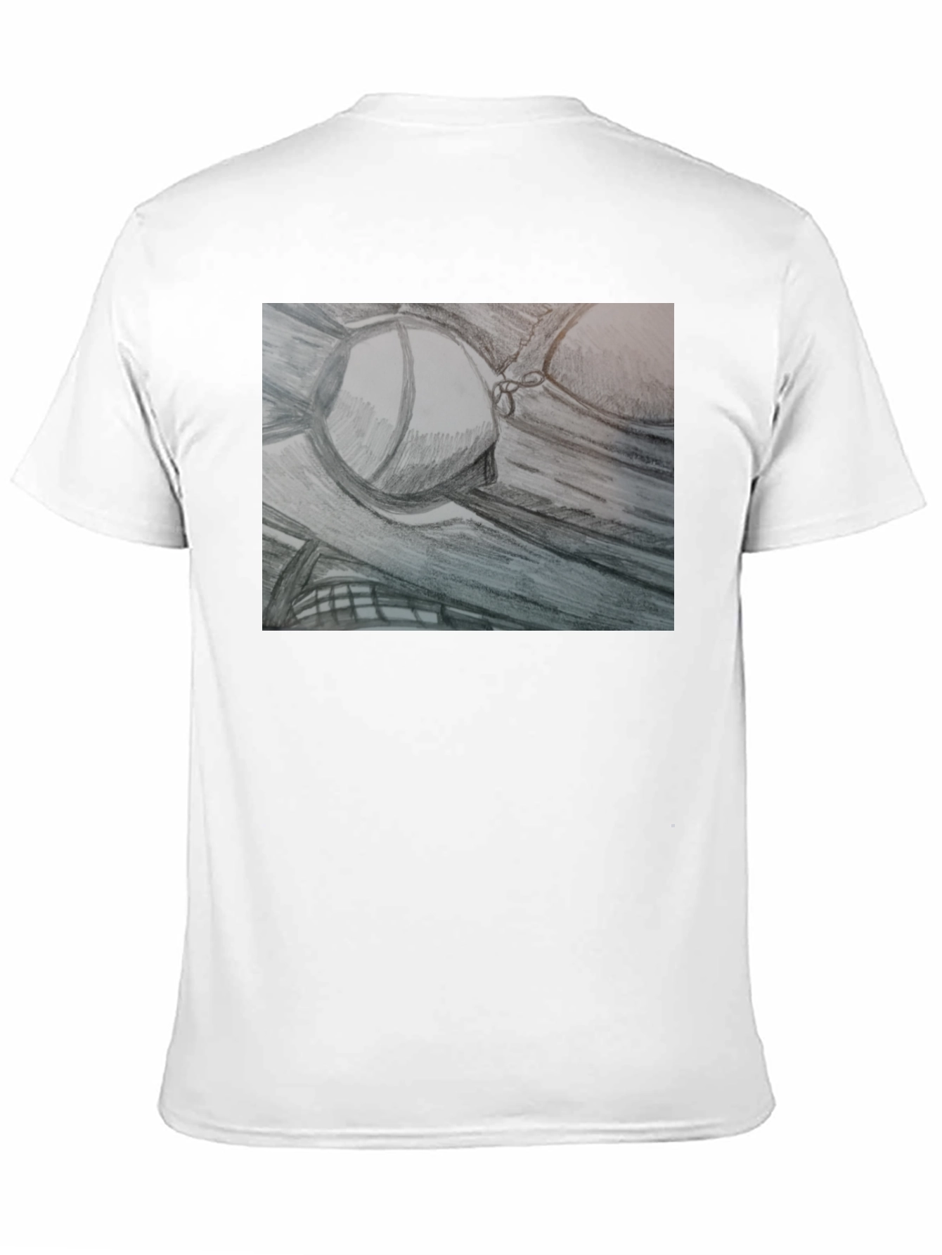 Sketch Art Tee: Unique Bra Design