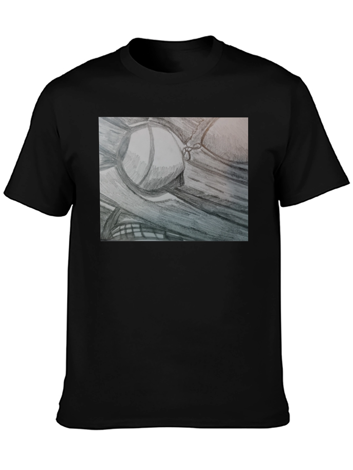 Sketch Art Tee: Unique Bra Design