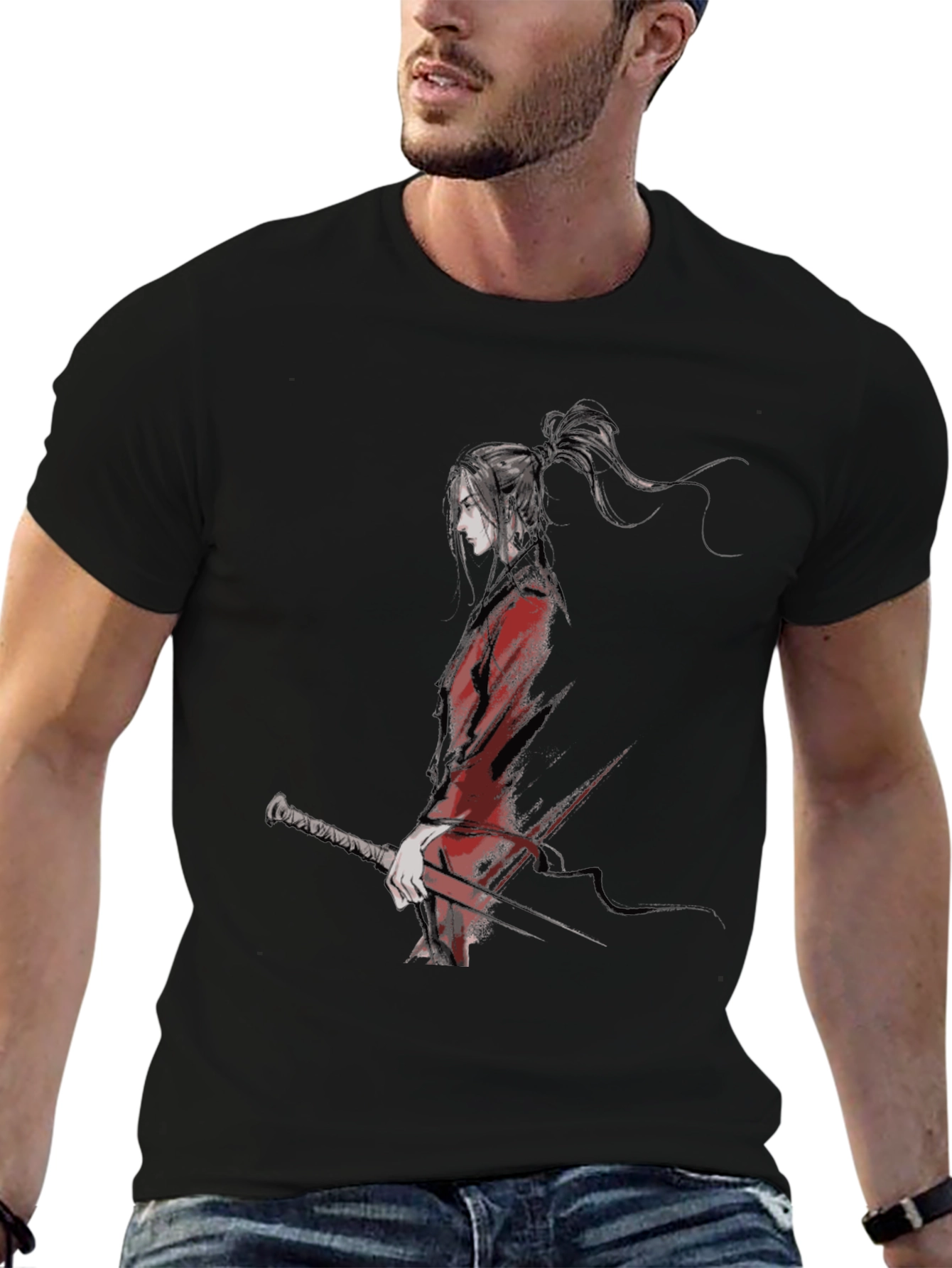 Anime Manga Inspired T-Shirt - Black