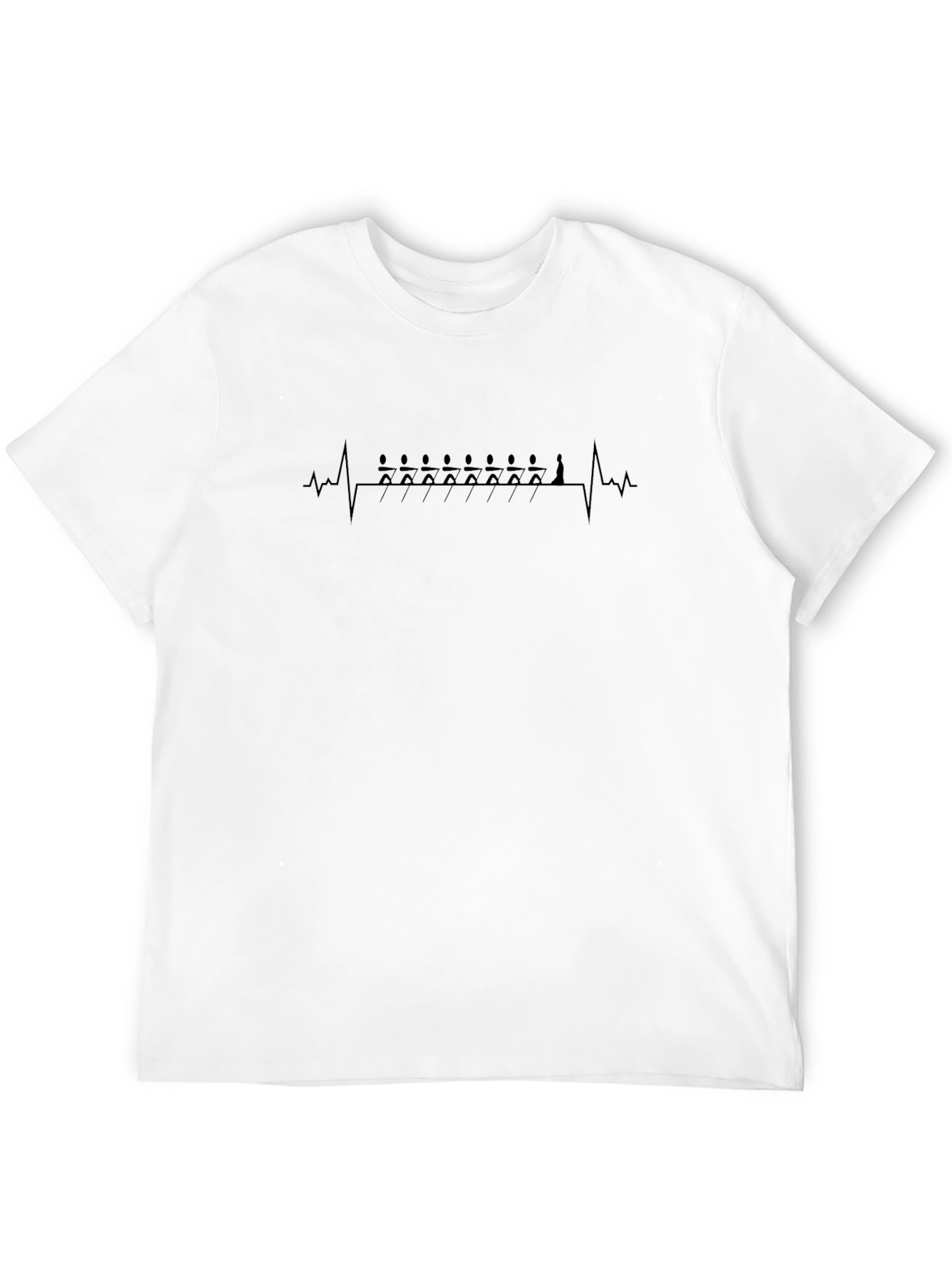 Rowing Heartbeat T-Shirt - Crew Lover Tee