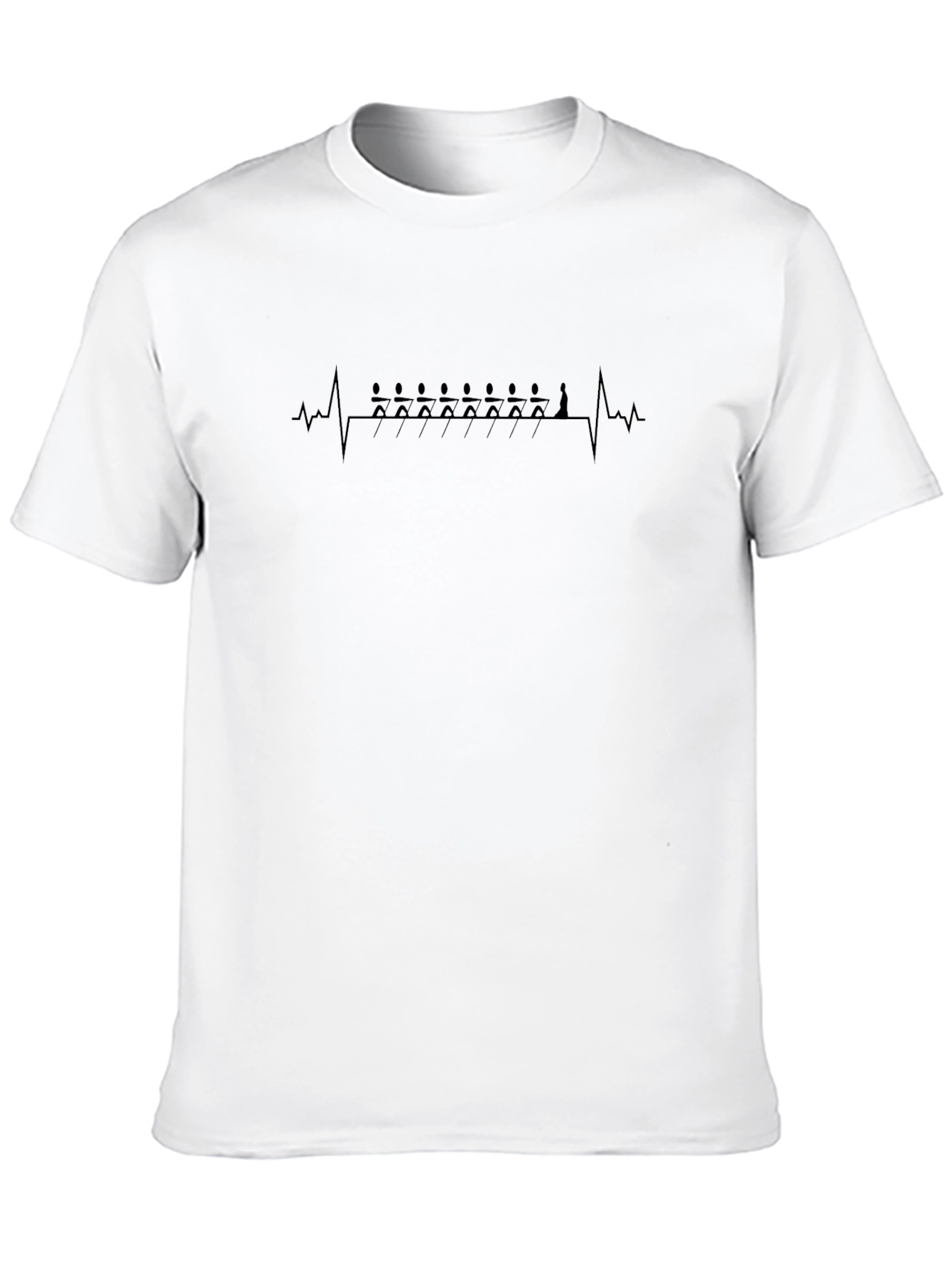 Rowing Heartbeat T-Shirt - Crew Lover Tee