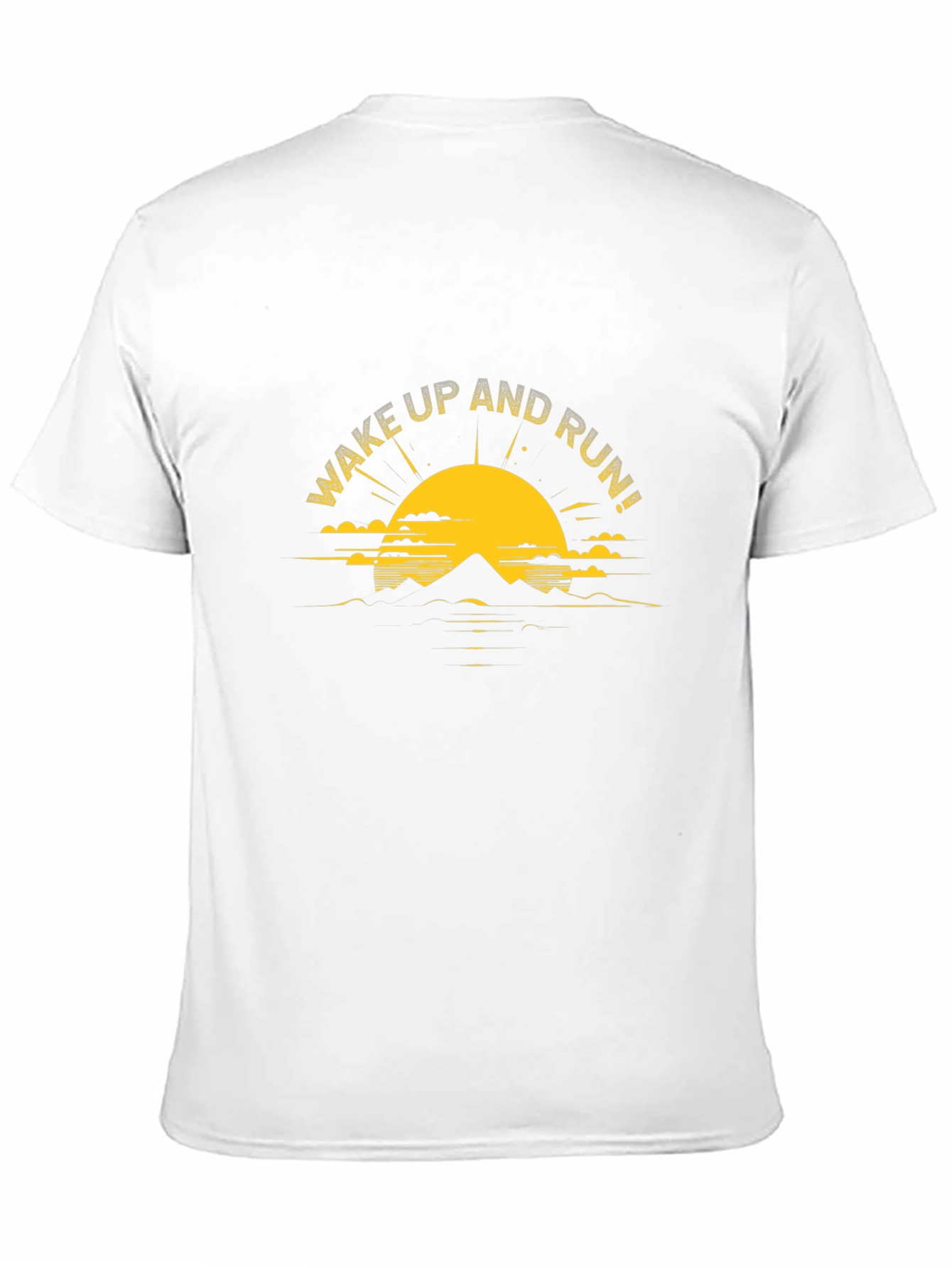 Wake Up And Run Graphic Tee - Black
