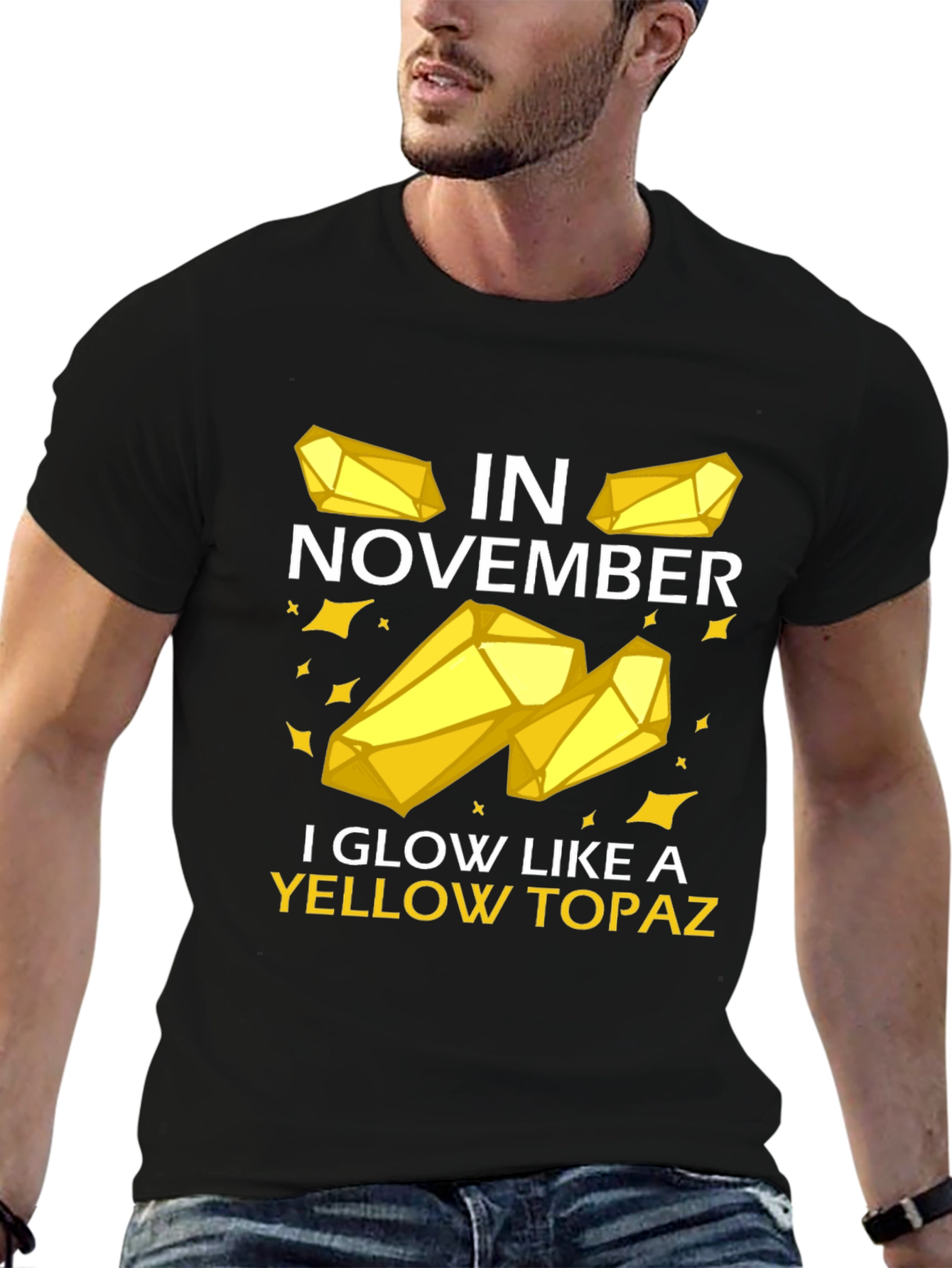 November Yellow Topaz Graphic Tee