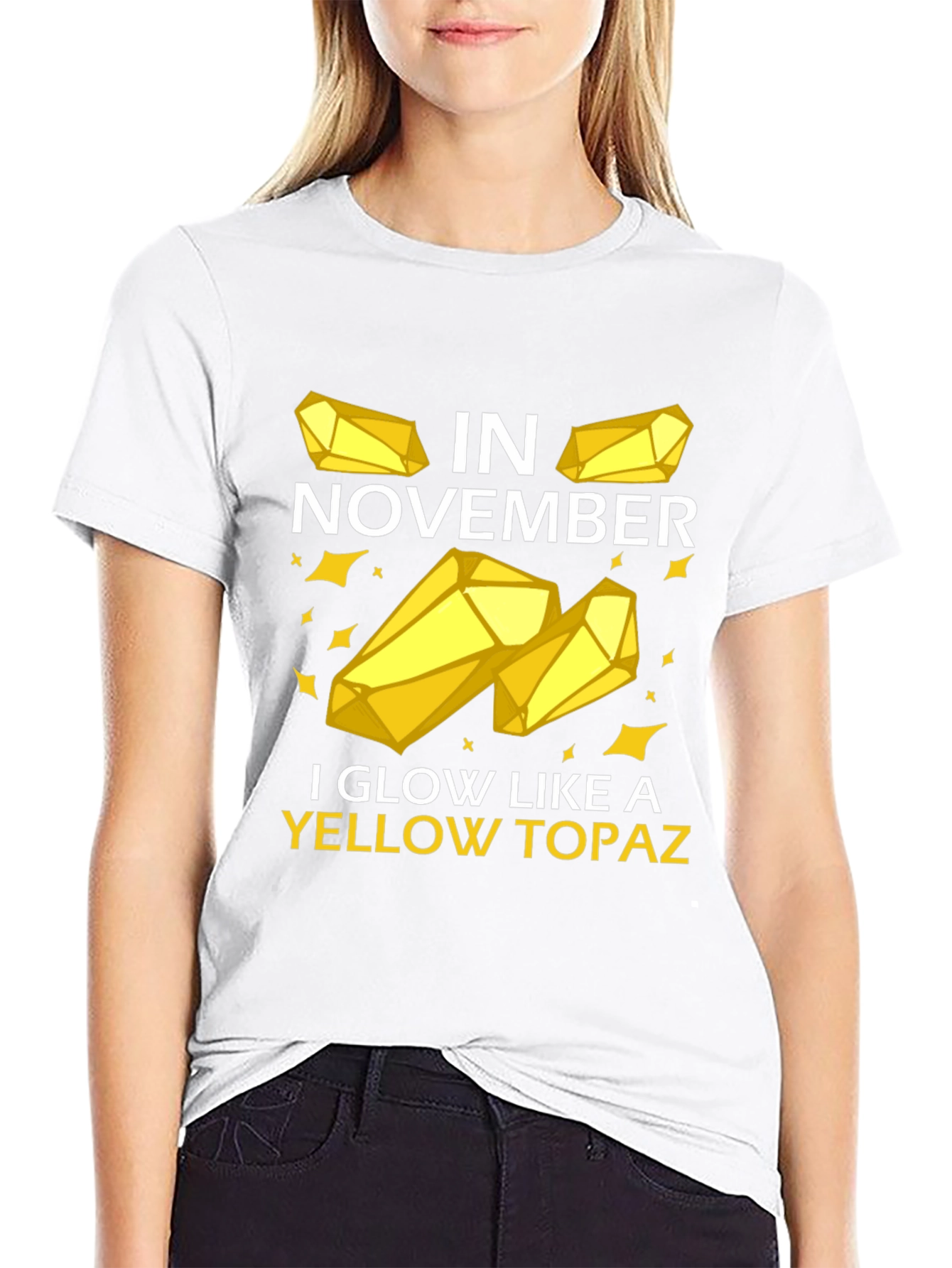 November Yellow Topaz Graphic Tee