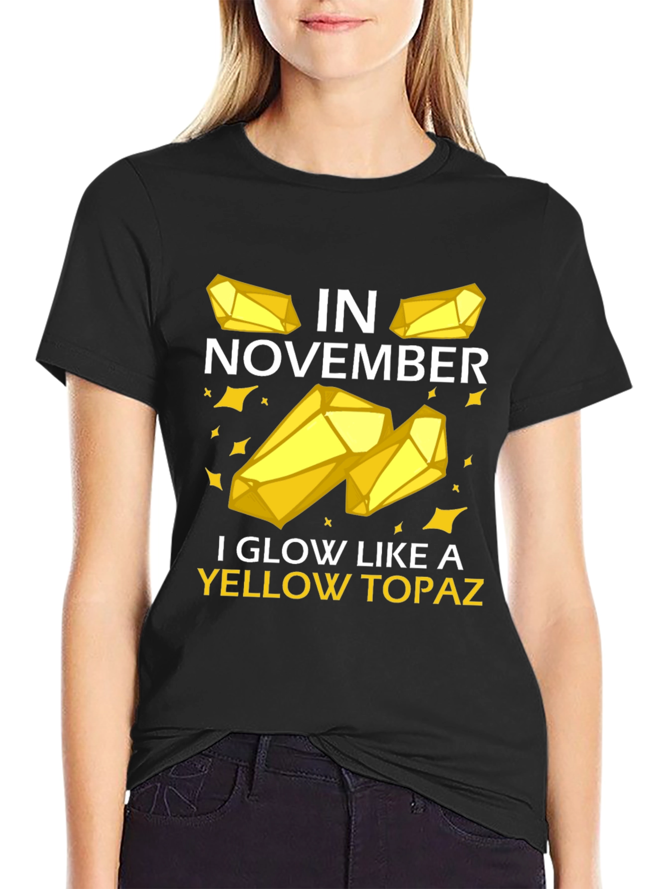 November Yellow Topaz Graphic Tee