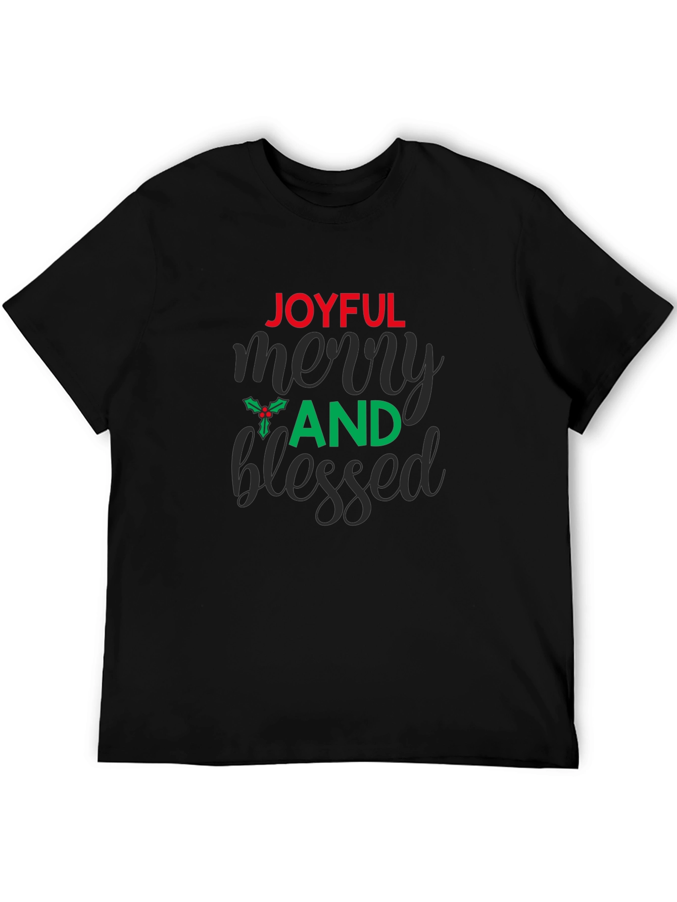Joyful Merry And Blessed Graphic Tee