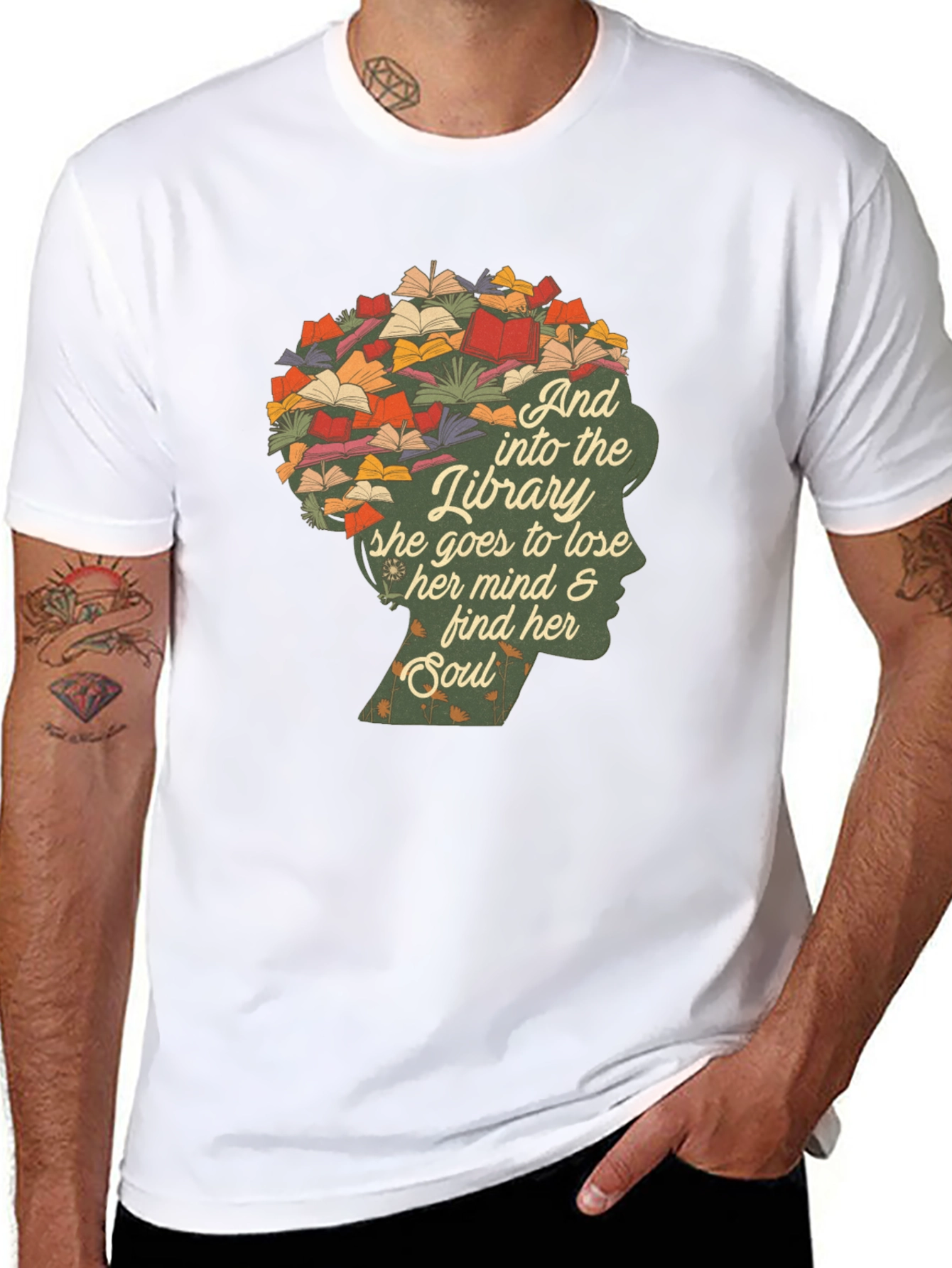 Library Mind & Soul Graphic T-Shirt