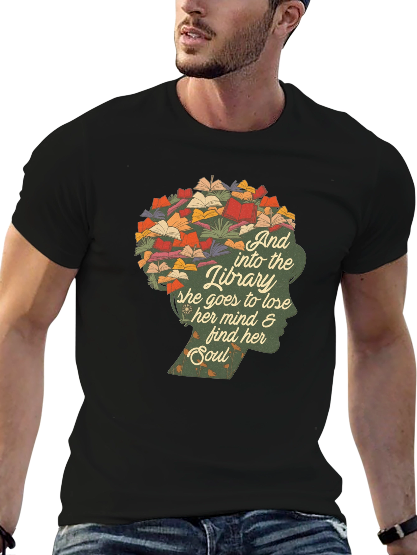 Library Mind & Soul Graphic T-Shirt