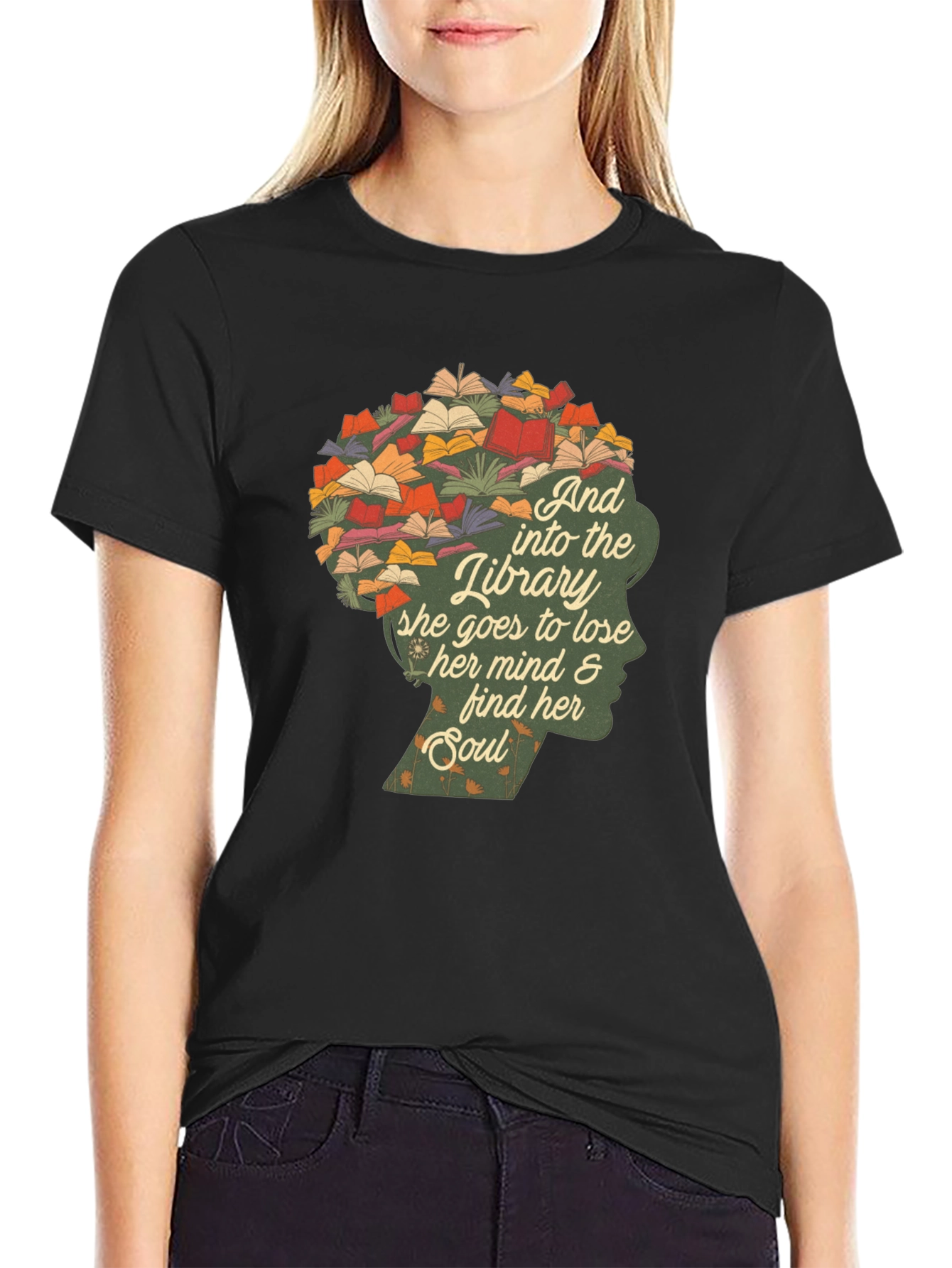 Library Mind & Soul Graphic T-Shirt