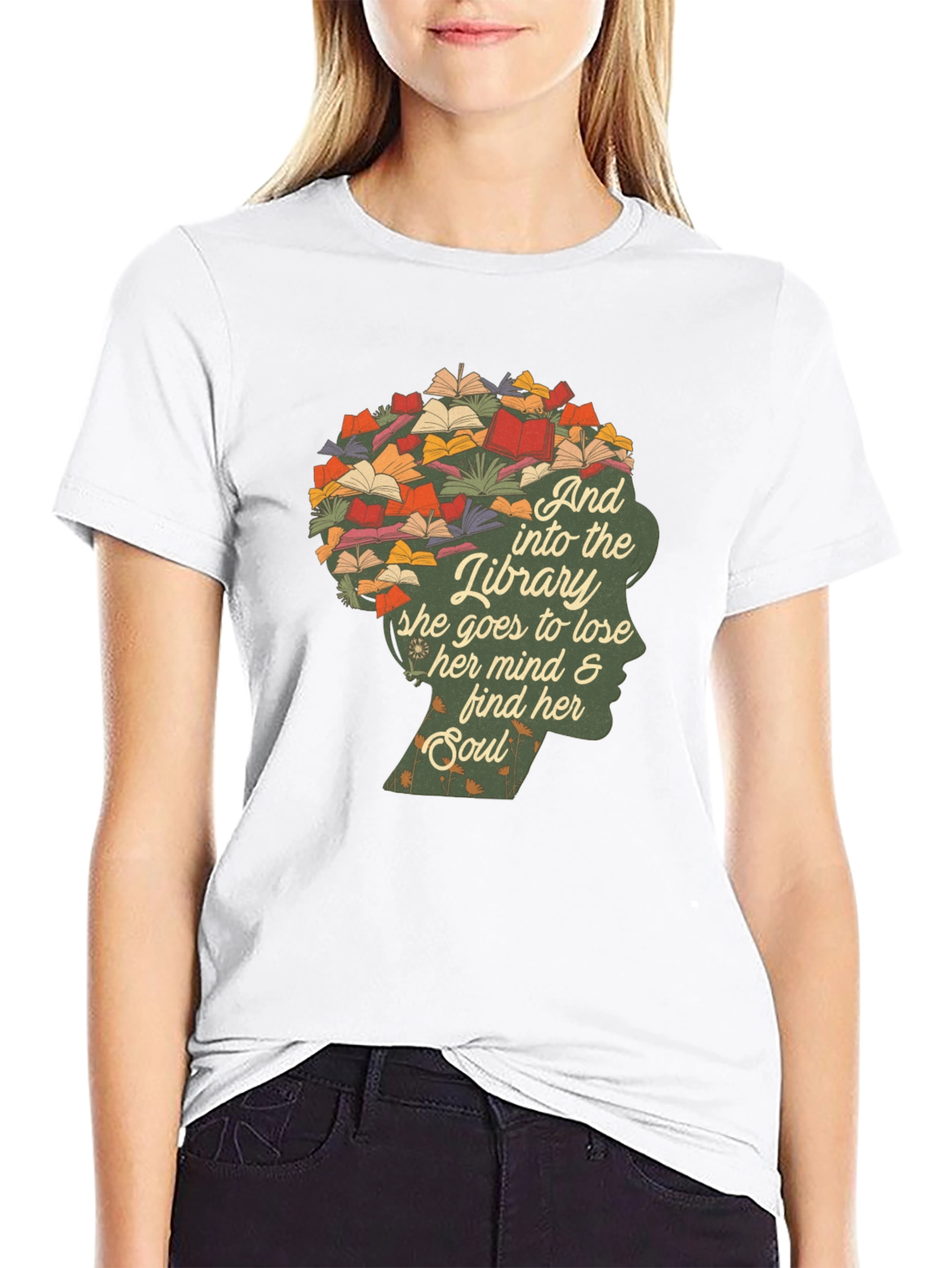 Library Mind & Soul Graphic T-Shirt