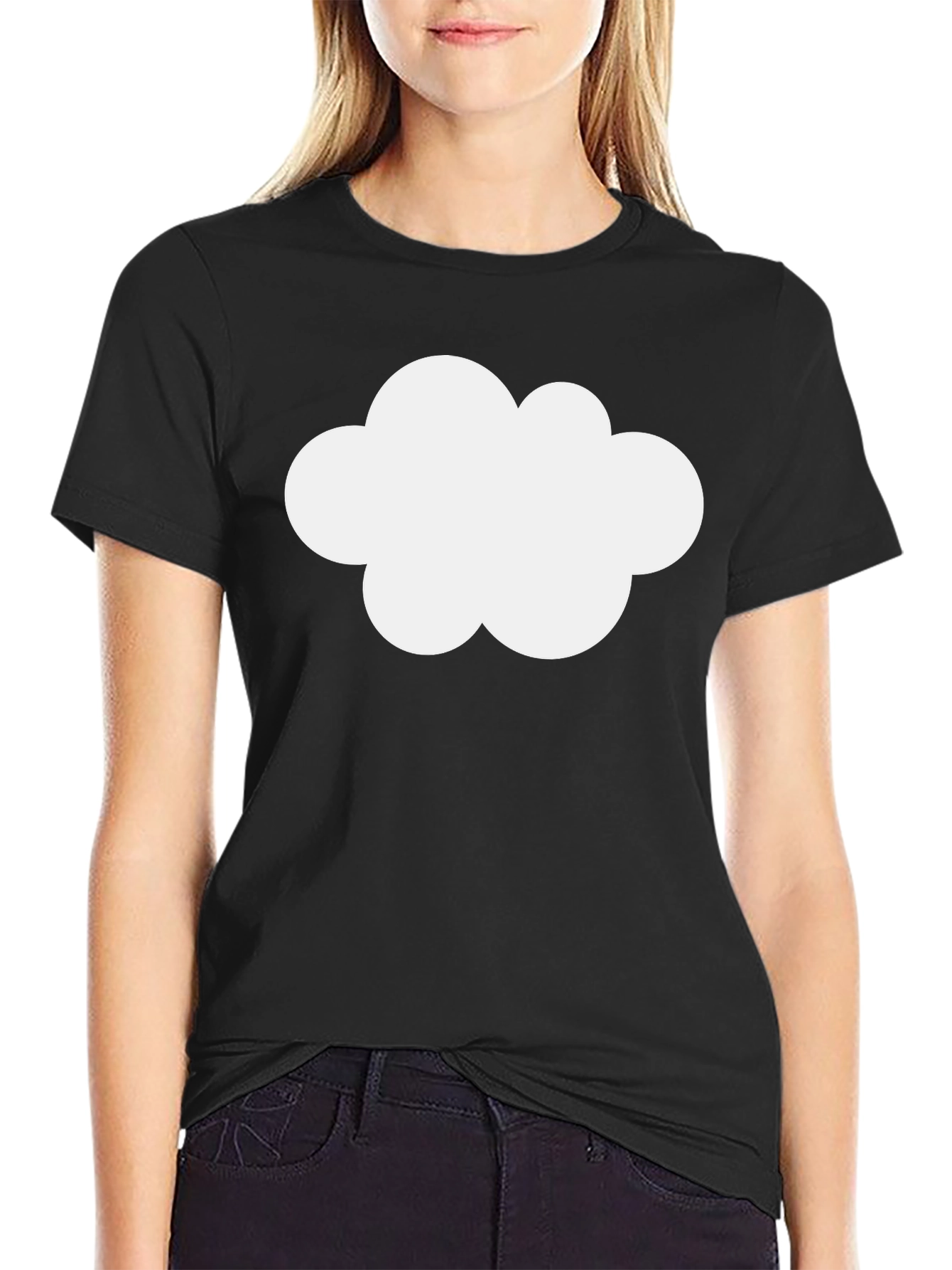 Cloud Graphic Black T-Shirt