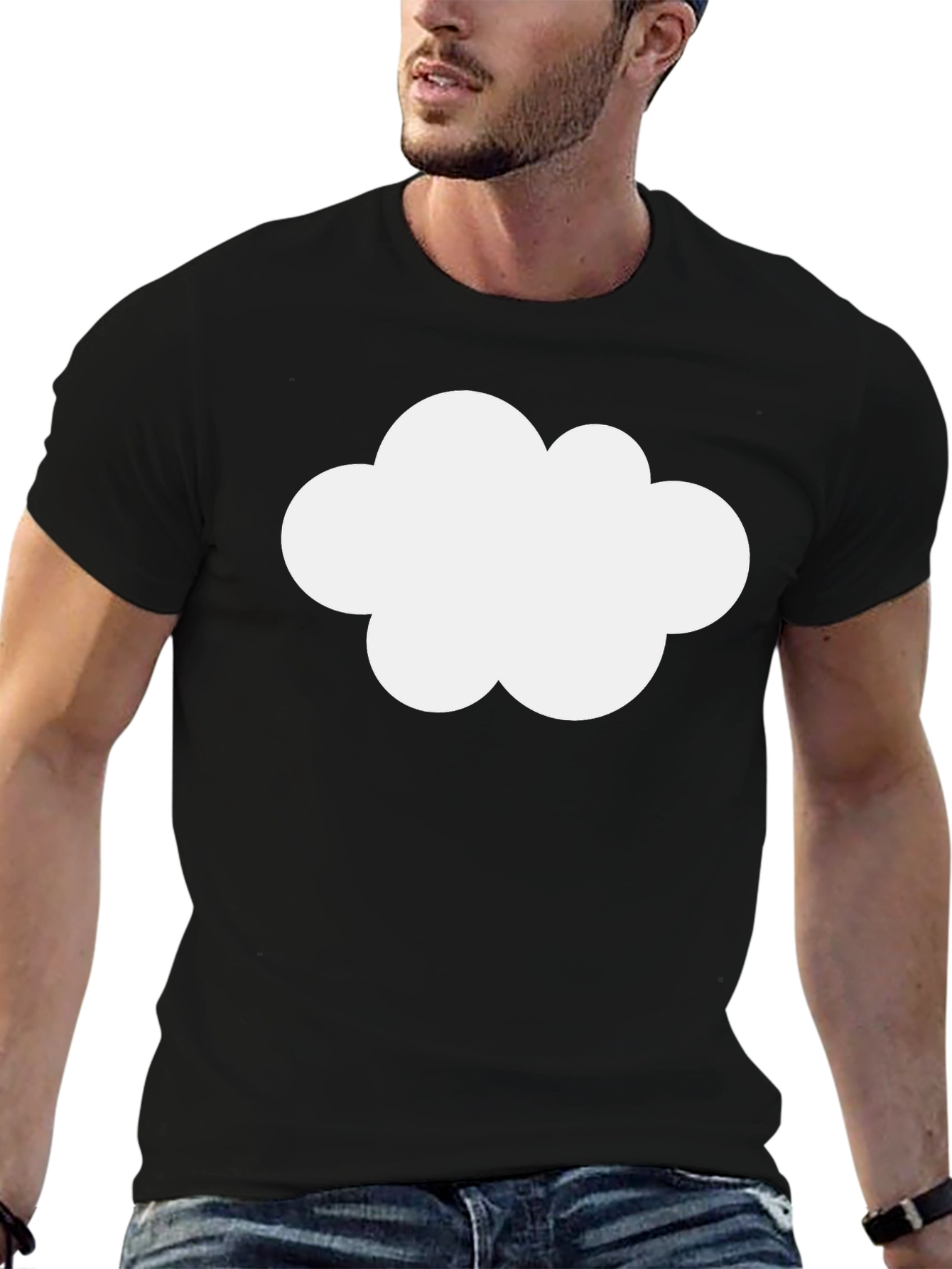 Cloud Graphic Black T-Shirt