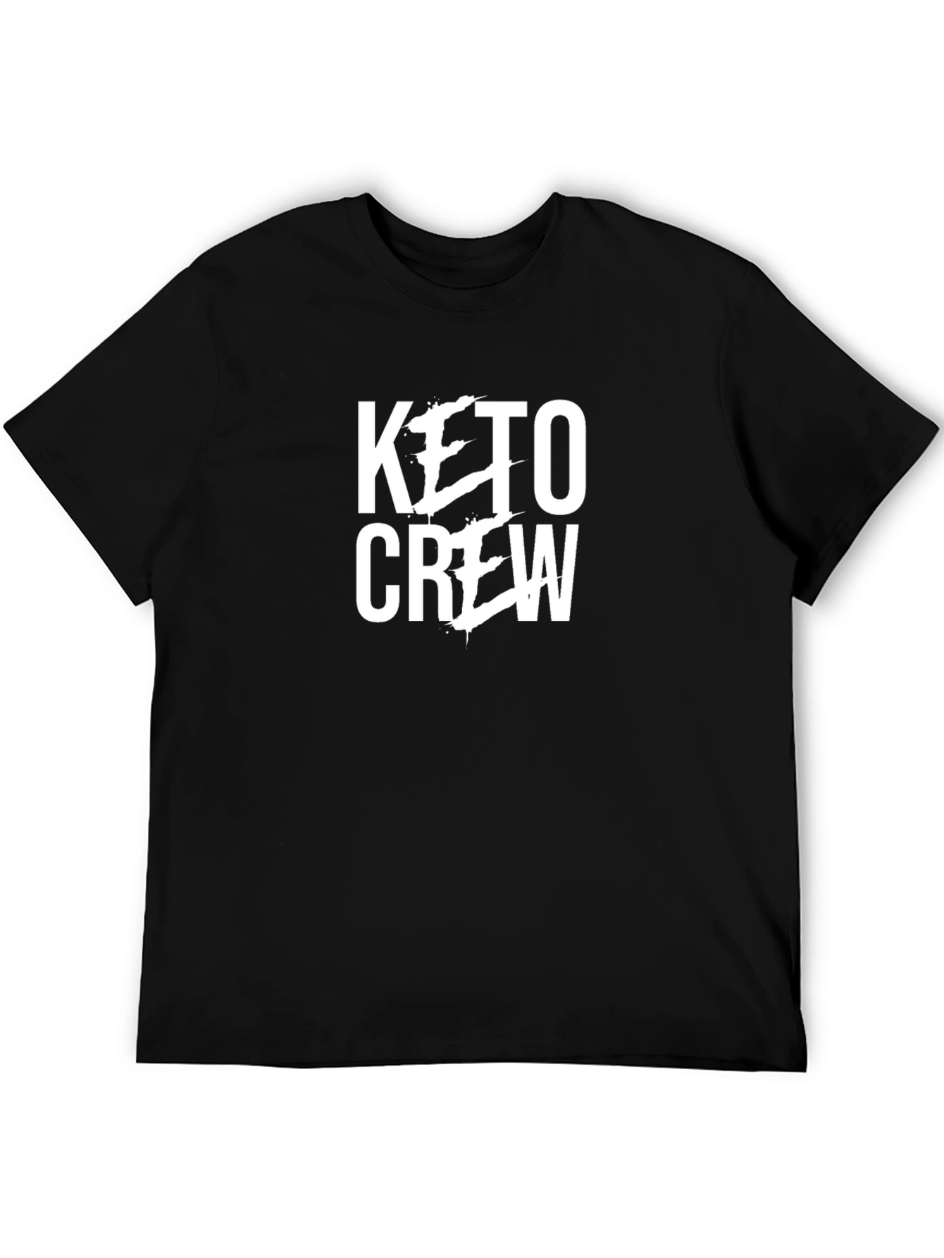 Keto Crew Graphic Tee - Black Cotton T-Shirt