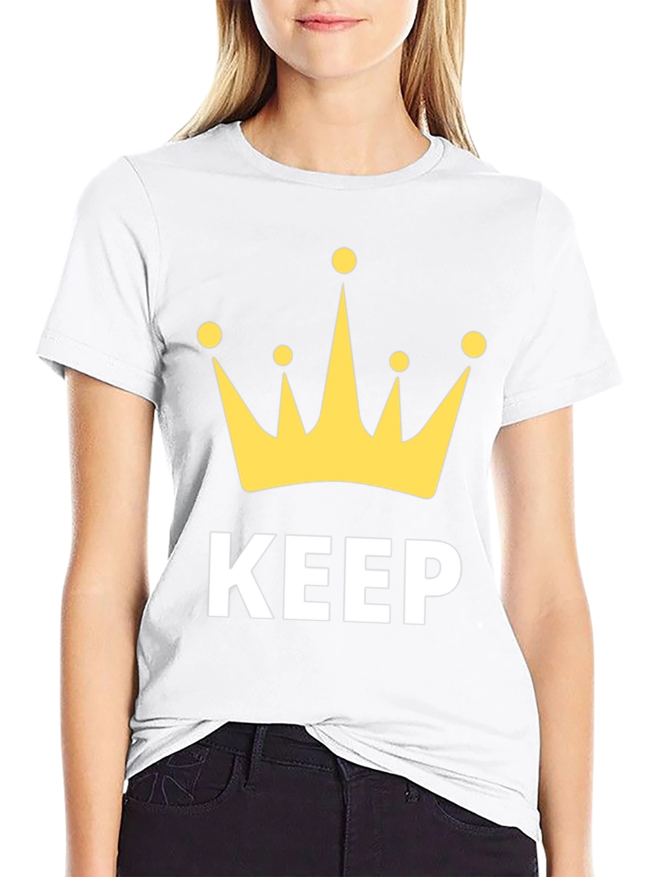 Keep Crown Black T-Shirt - King Style Tee