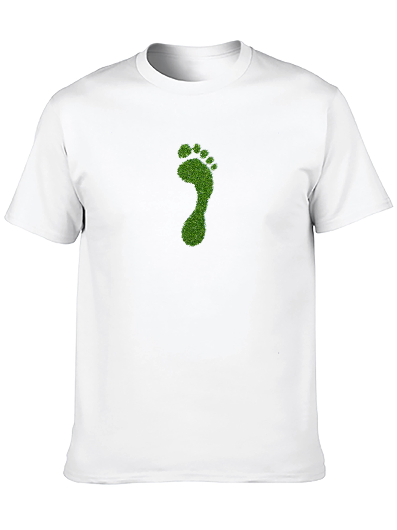 Eco-Friendly Footprint Graphic Tee - Soft Cotton Blend
