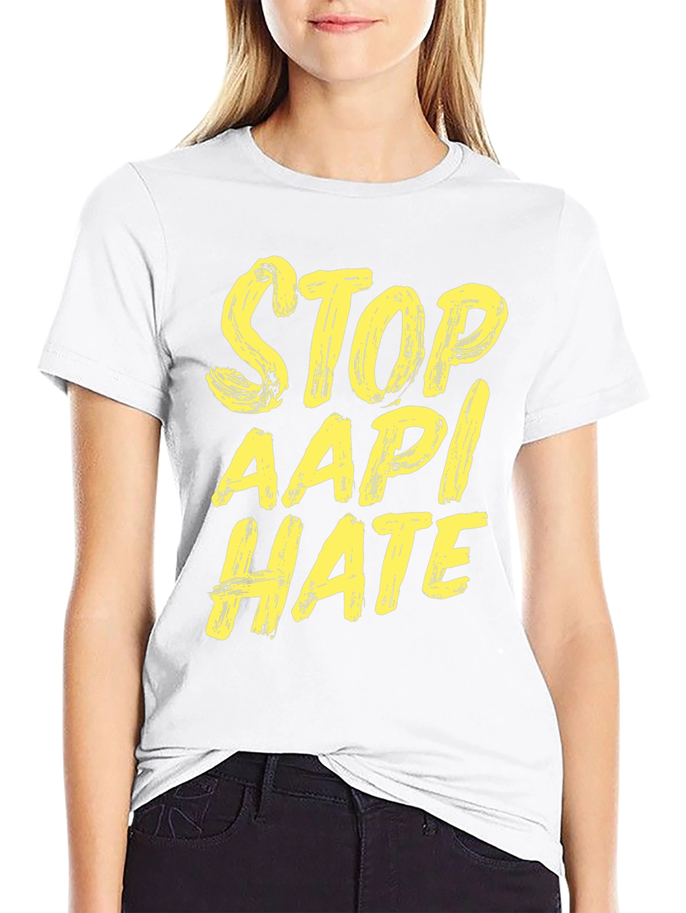 Stop AAPI Hate T-Shirt - Black