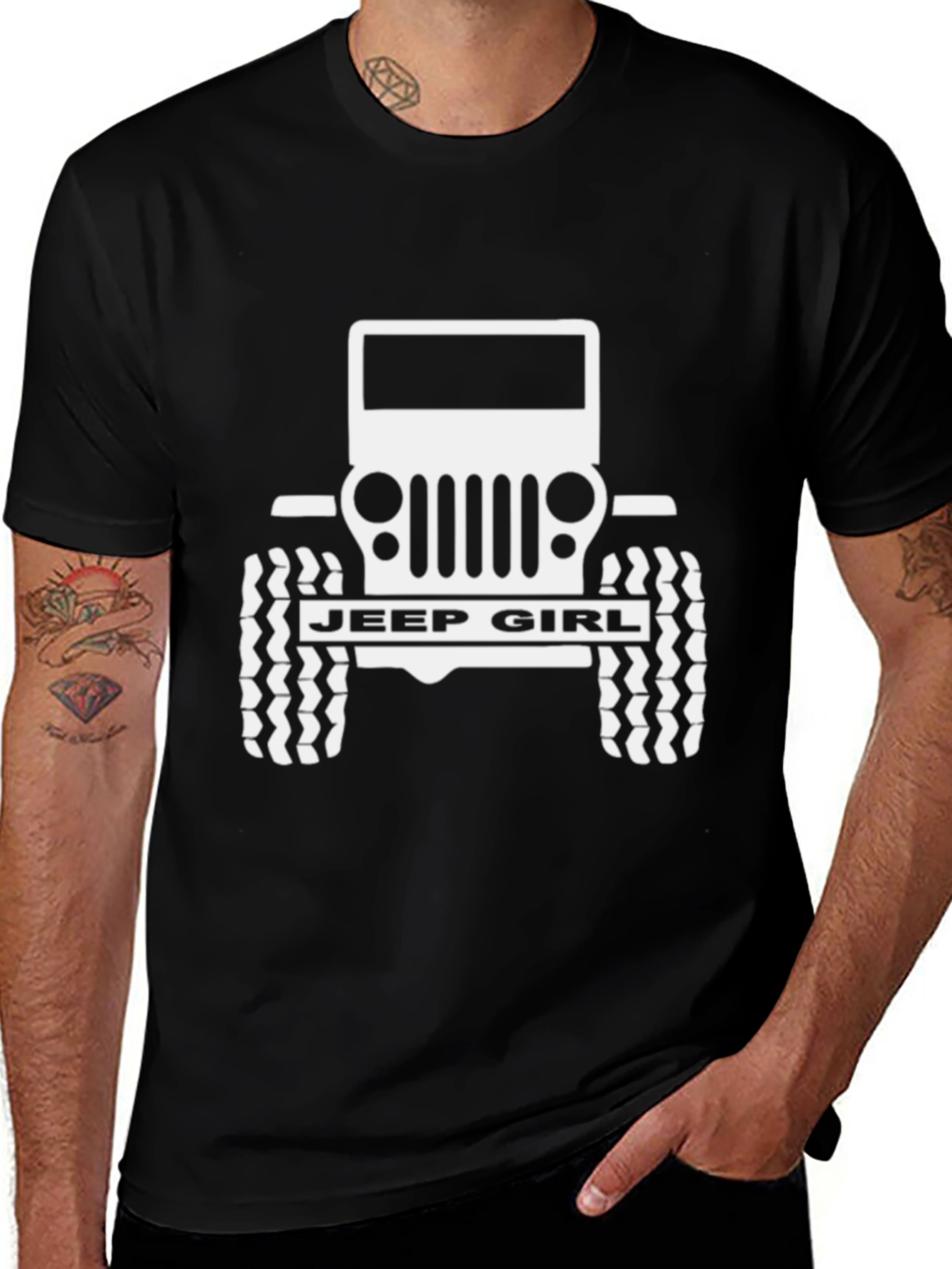 Jeep Girl Black Graphic Tee - Off-Road Adventure