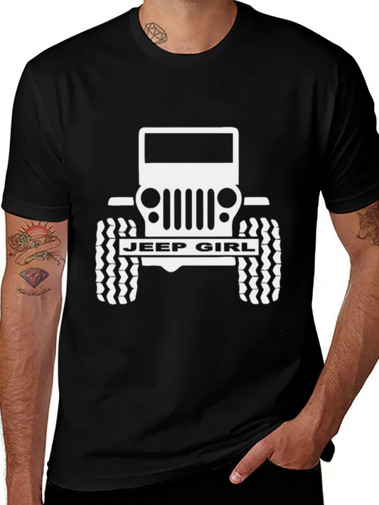 Jeep Girl Black Graphic Tee - Off-Road Adventure