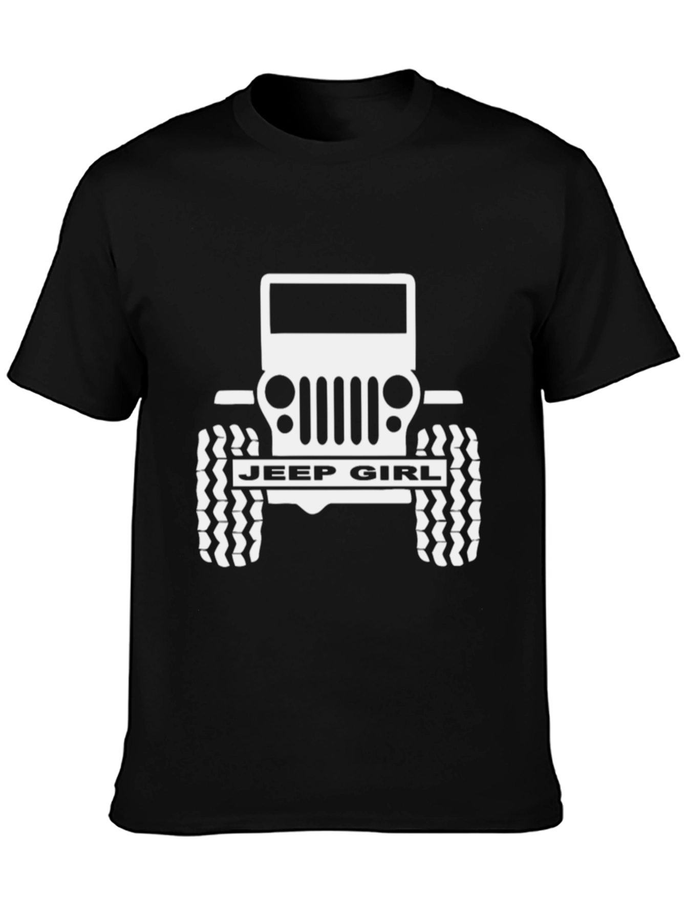 Jeep Girl Black Graphic Tee - Off-Road Adventure