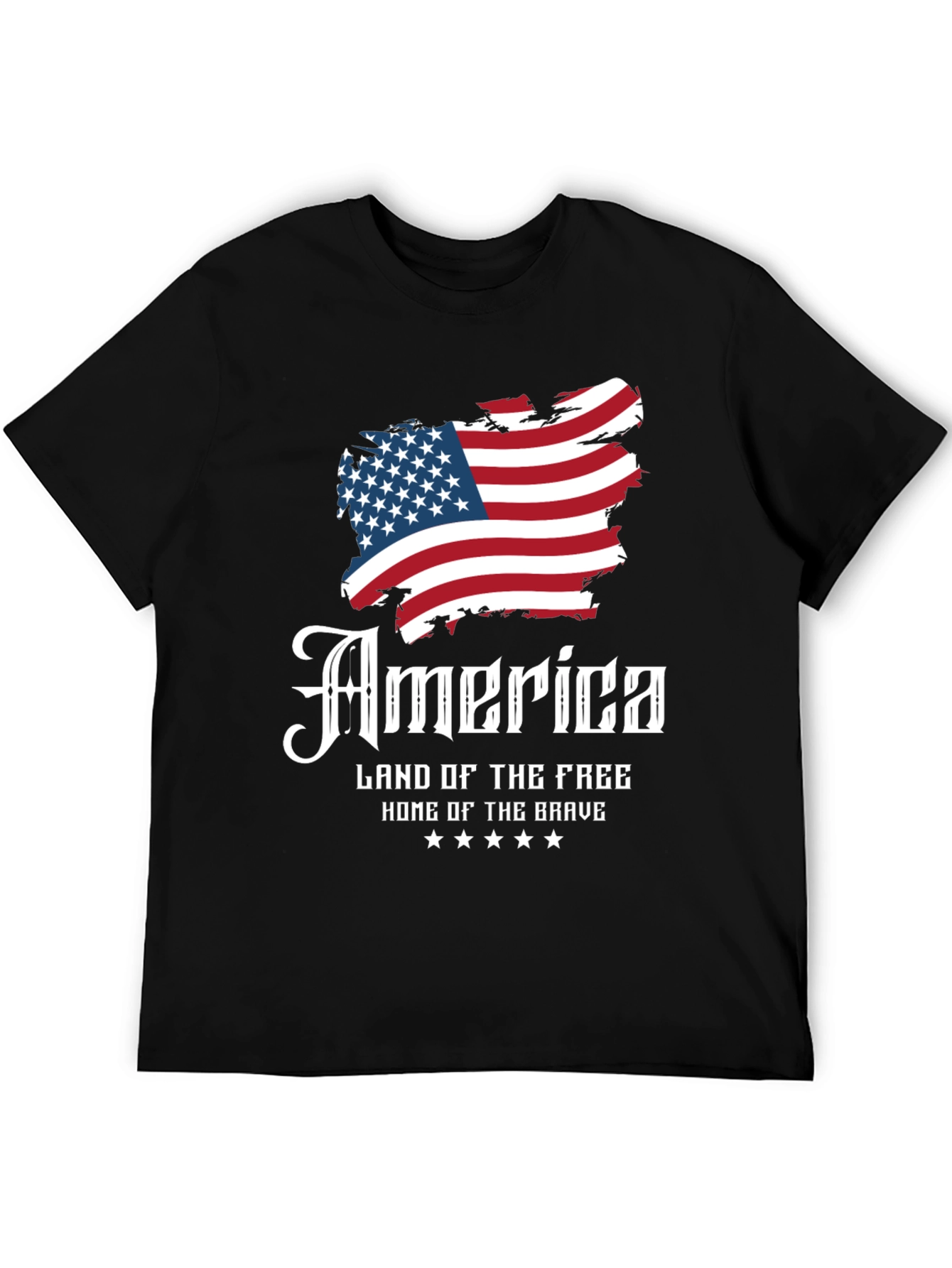 Patriotic America Land of the Free Graphic T-Shirt