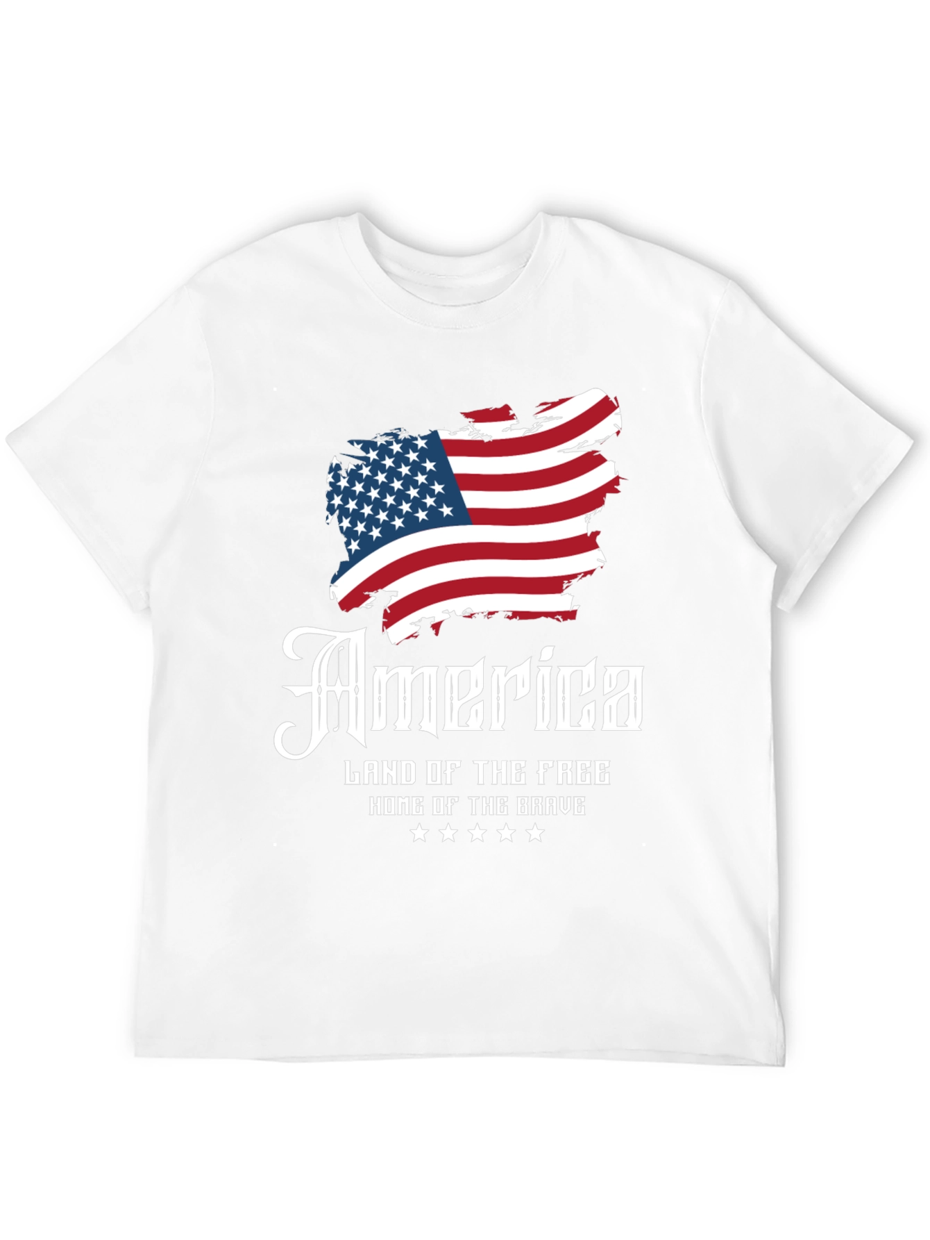 Patriotic America Land of the Free Graphic T-Shirt
