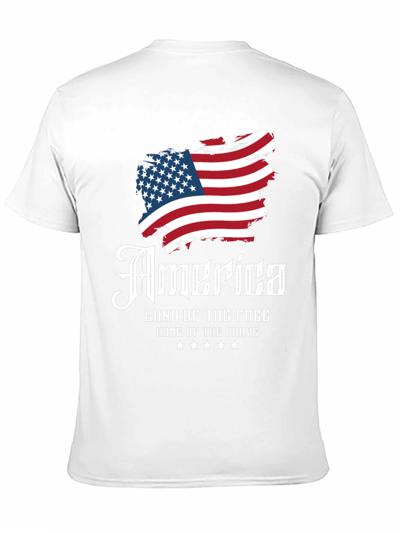 Patriotic America Land of the Free Graphic T-Shirt