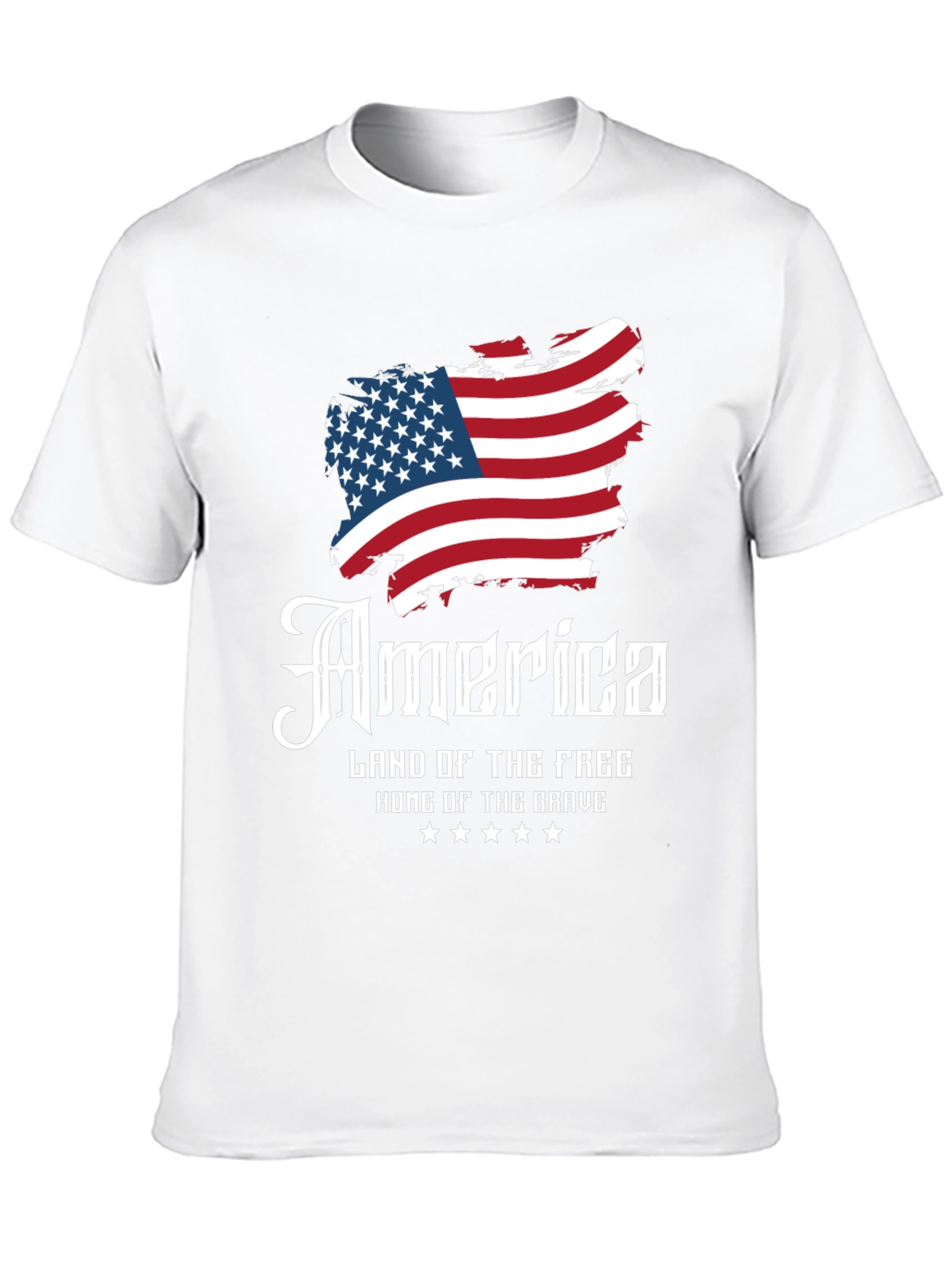 Patriotic America Land of the Free Graphic T-Shirt
