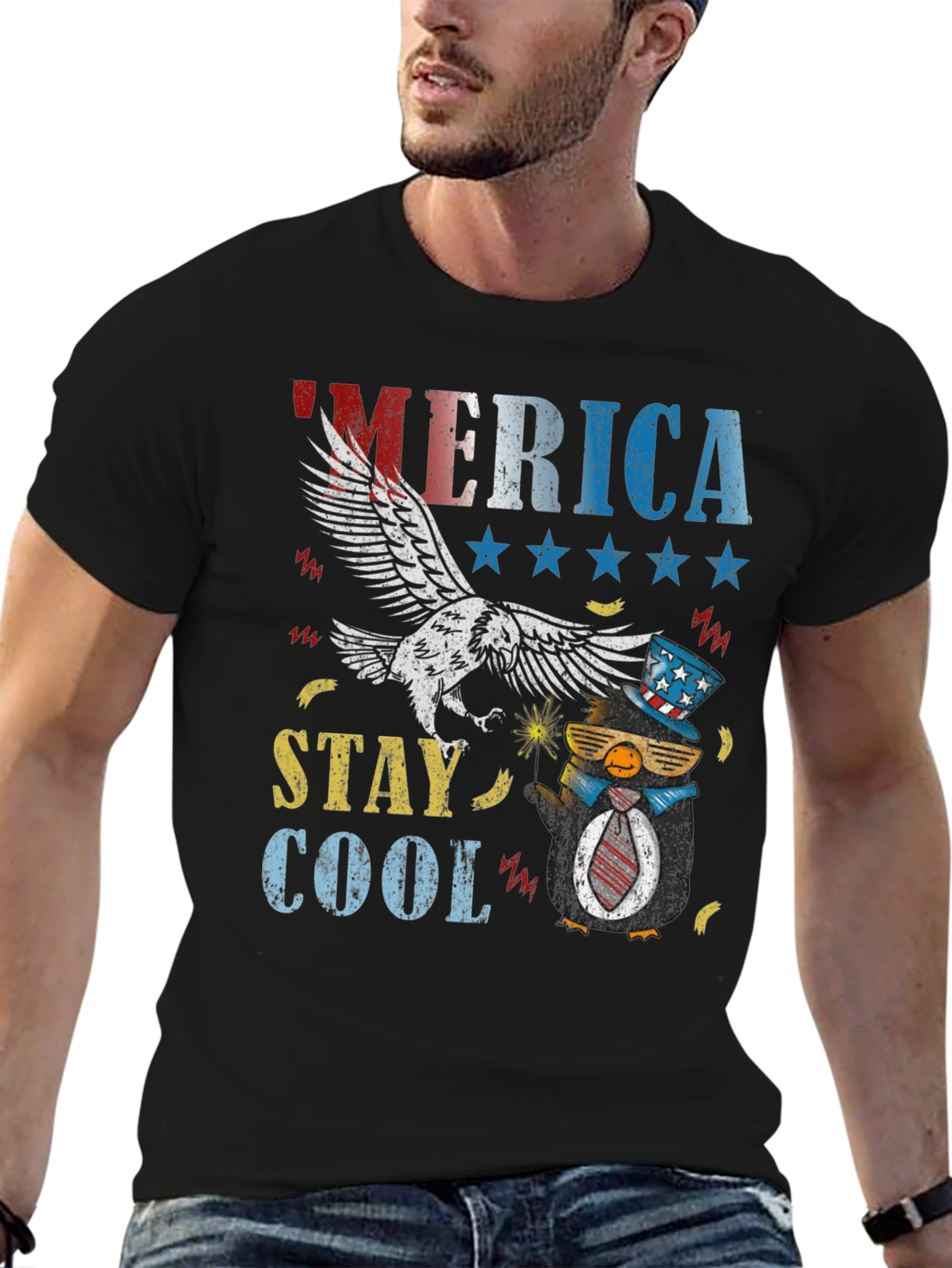 America Stay Cool Patriotic T-Shirt