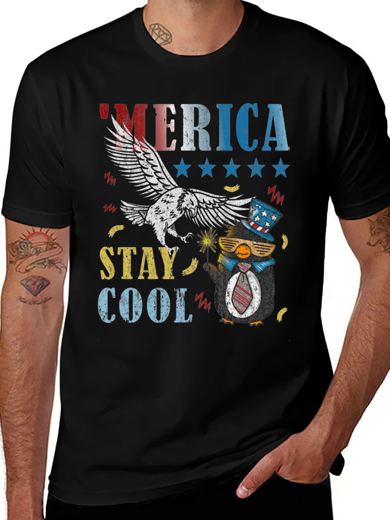 America Stay Cool Patriotic T-Shirt
