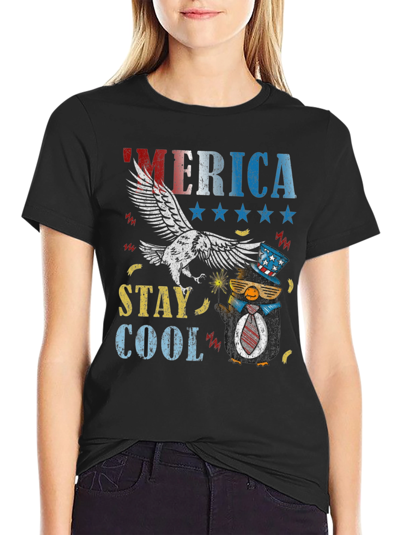 America Stay Cool Patriotic T-Shirt