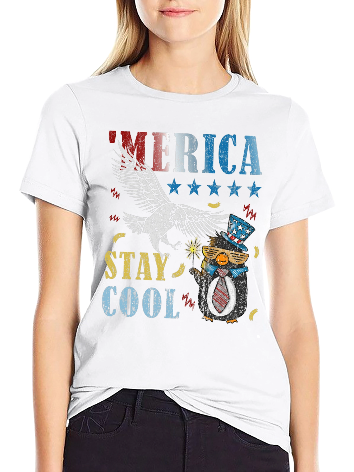 America Stay Cool Patriotic T-Shirt