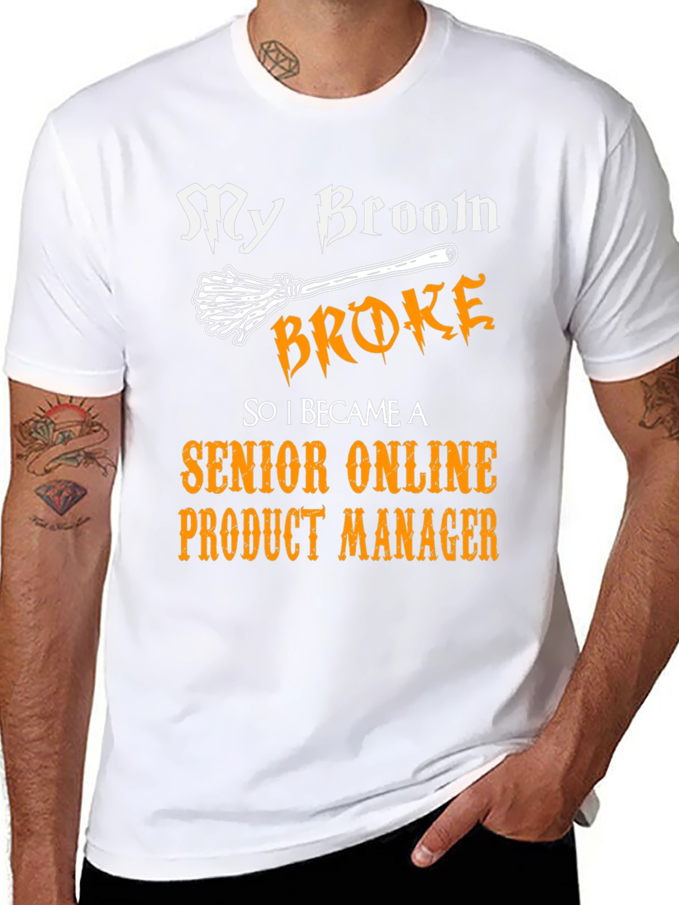 Broom Broke Senior Product Manager Graphic T-Shirt