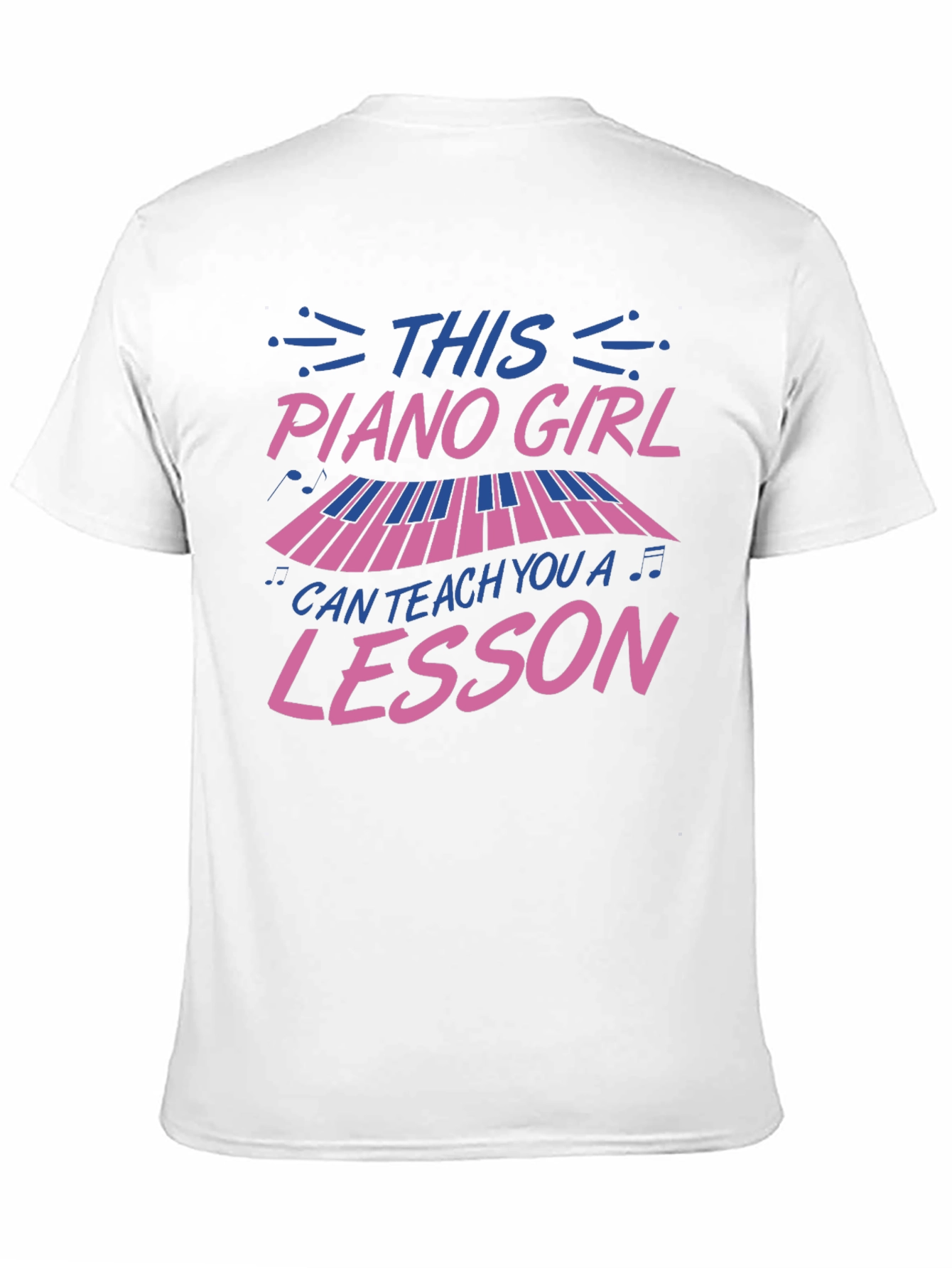Piano Girl T-Shirt - Music Lesson Apparel
