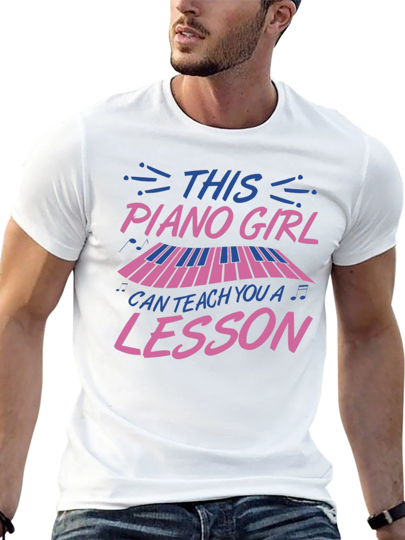 Piano Girl T-Shirt - Music Lesson Apparel