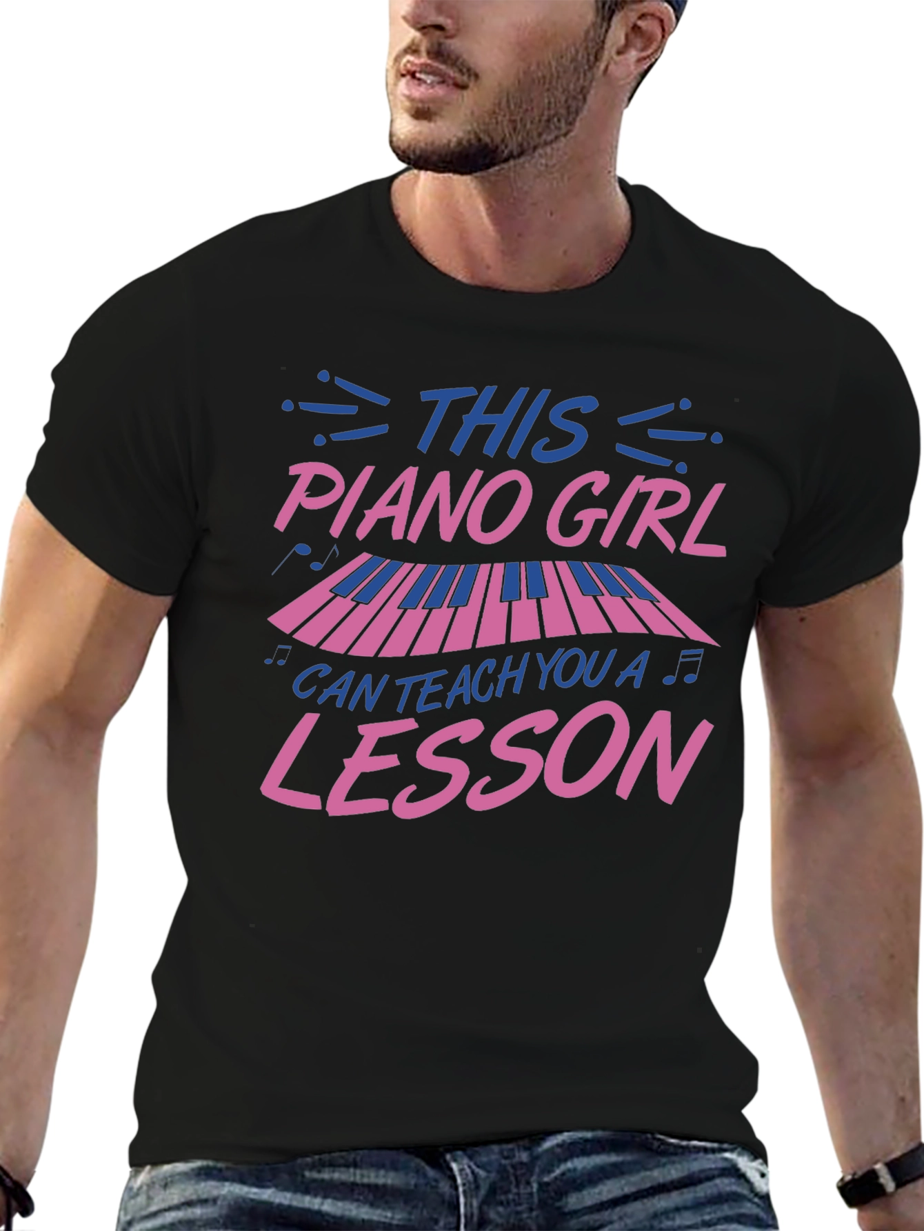Piano Girl T-Shirt - Music Lesson Apparel