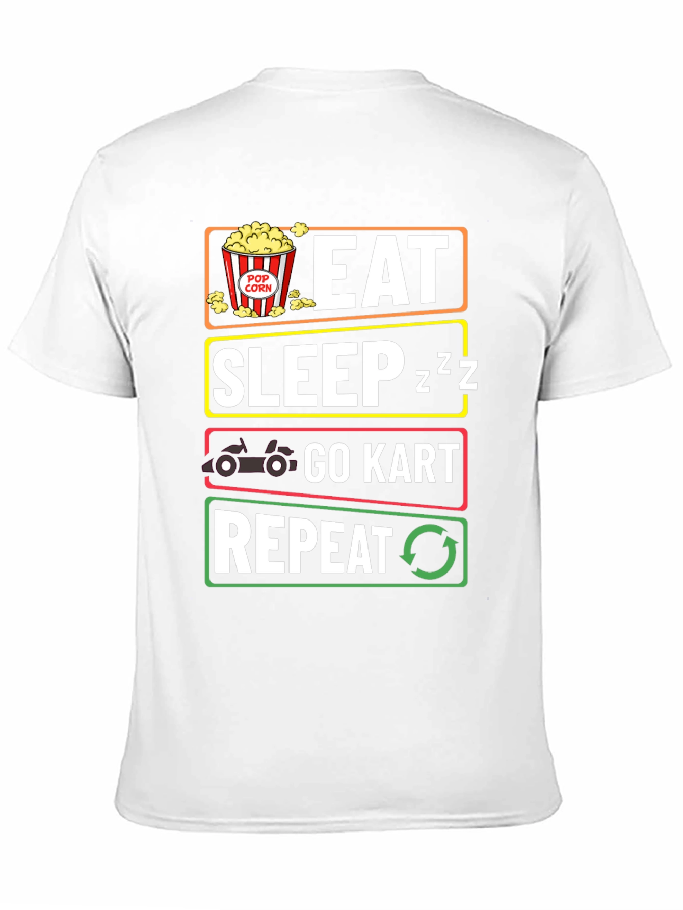 Eat Sleep Go Kart Repeat Funny T-Shirt