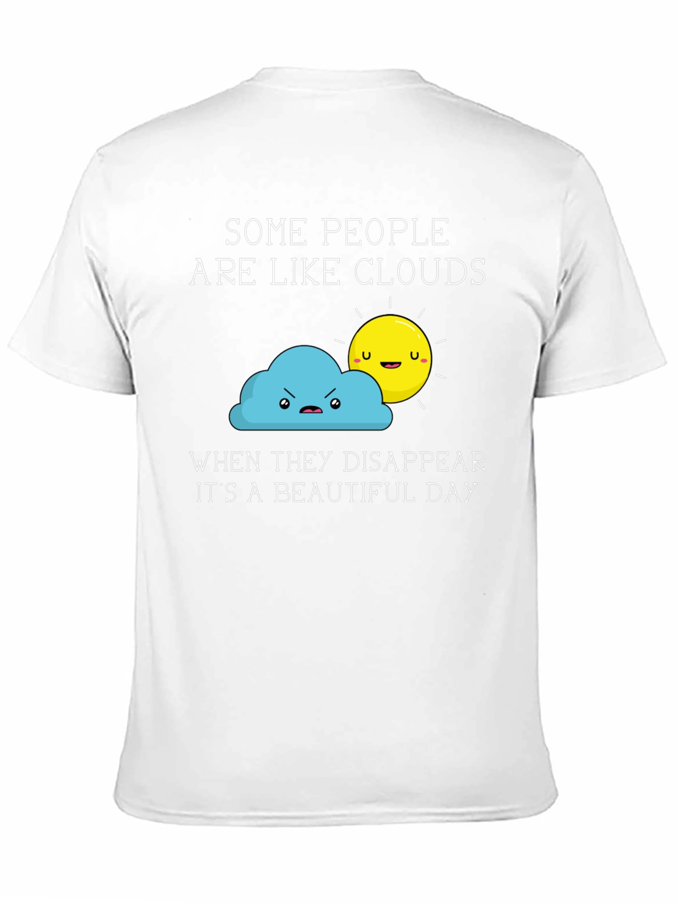 Funny Clouds & Sun Graphic T-Shirt