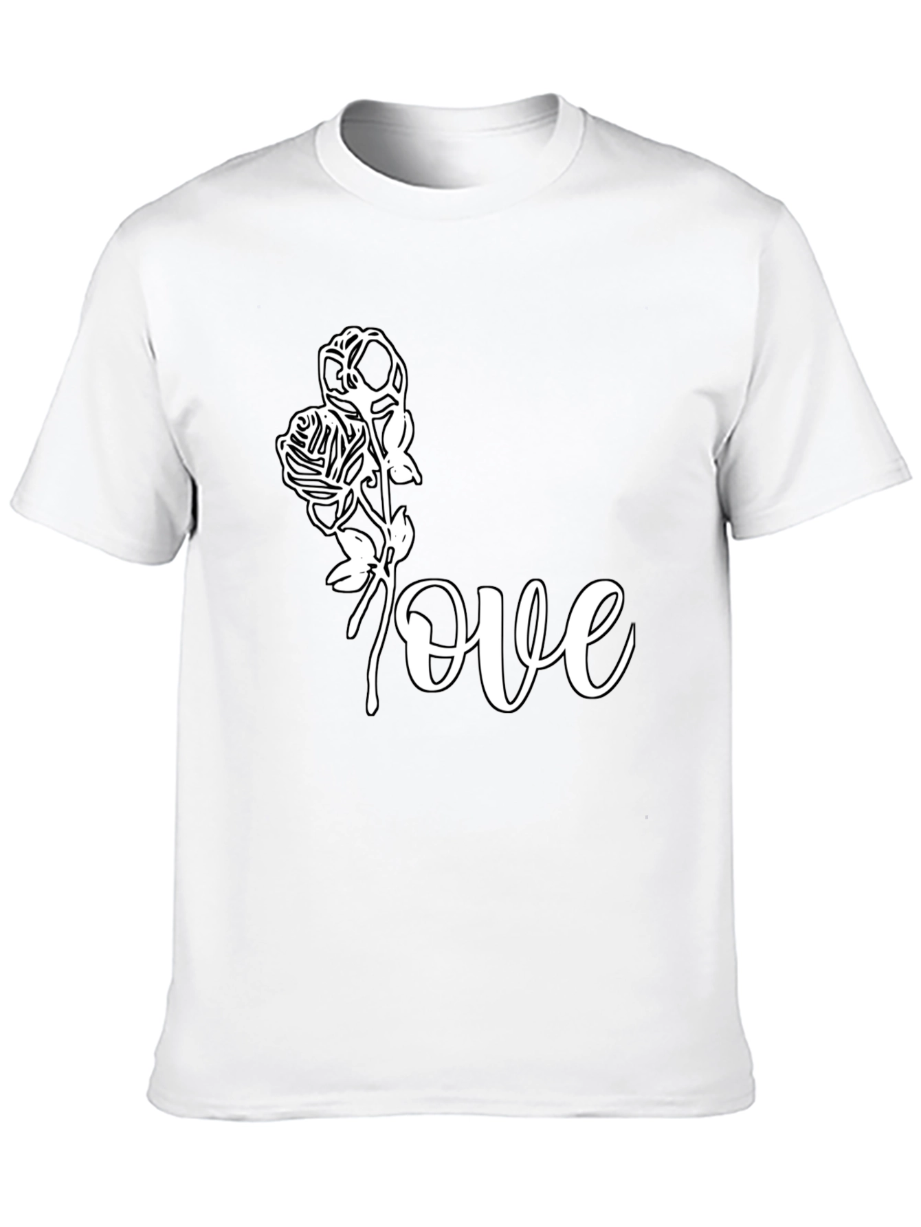 Love Roses Graphic Tee - Black
